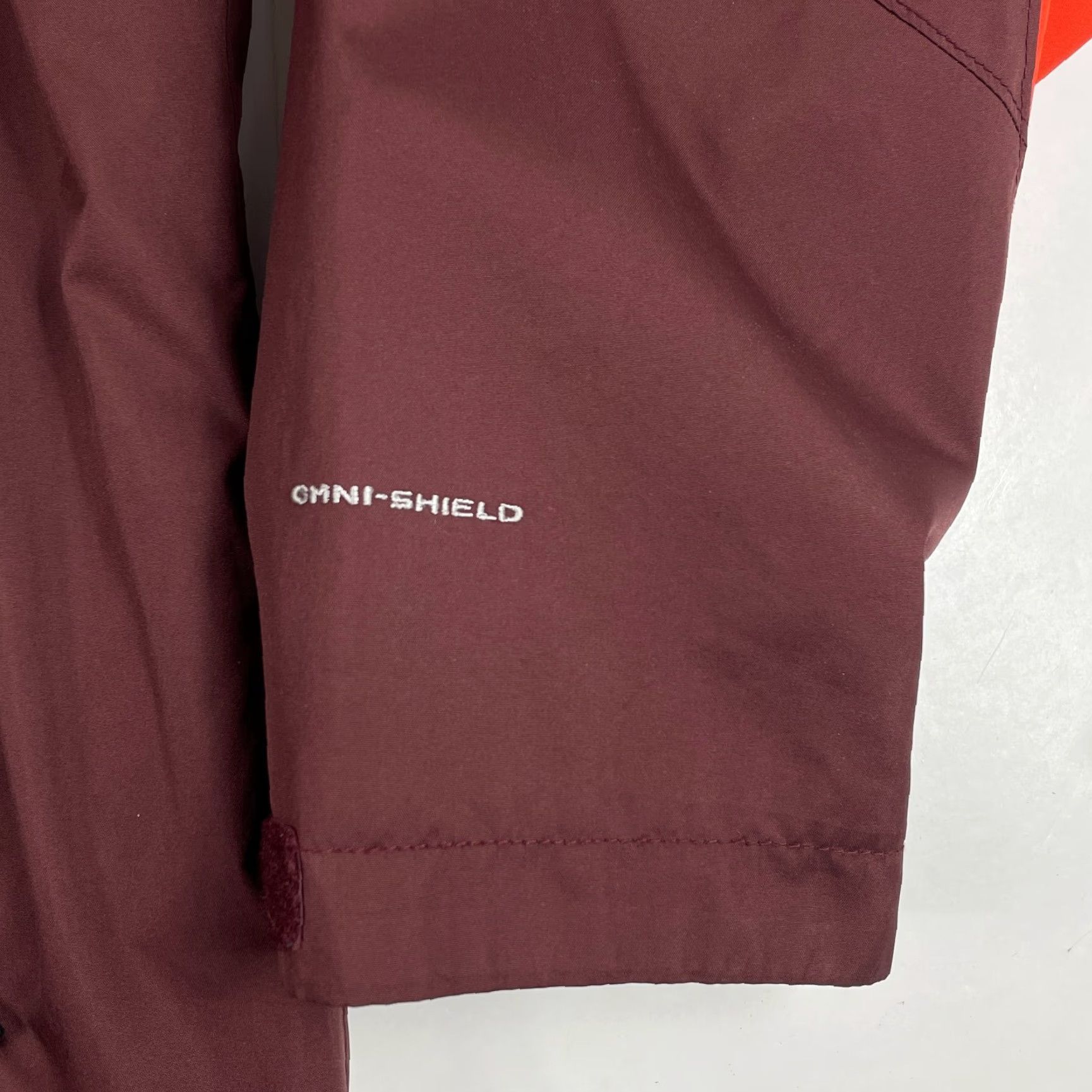 Vintage Columbia Jacket Womens 2X Red Omni-Shield Full Zip Hiking Skiing Water Repellent Outdoor Games Outdoors Wind-Resistant Pockets Collegiate Logo Size XXL / US 16-18 / IT 52-54 - 5 Thumbnail