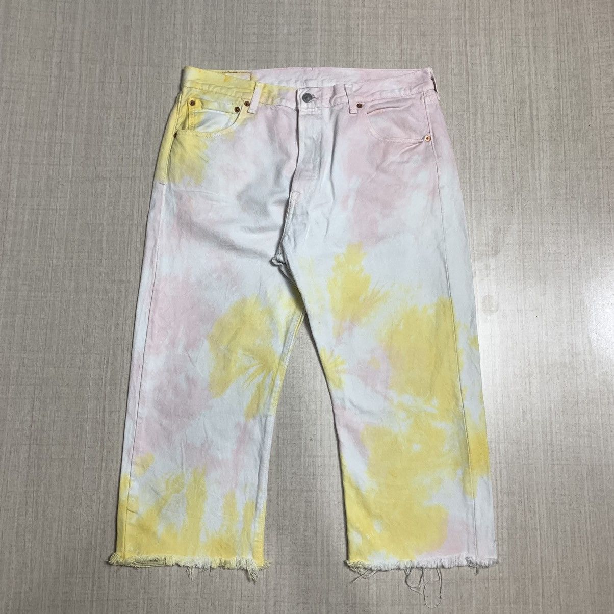 Levi's Levi's minimalist white denim 3/4 short Size US 35 - 5 Thumbnail