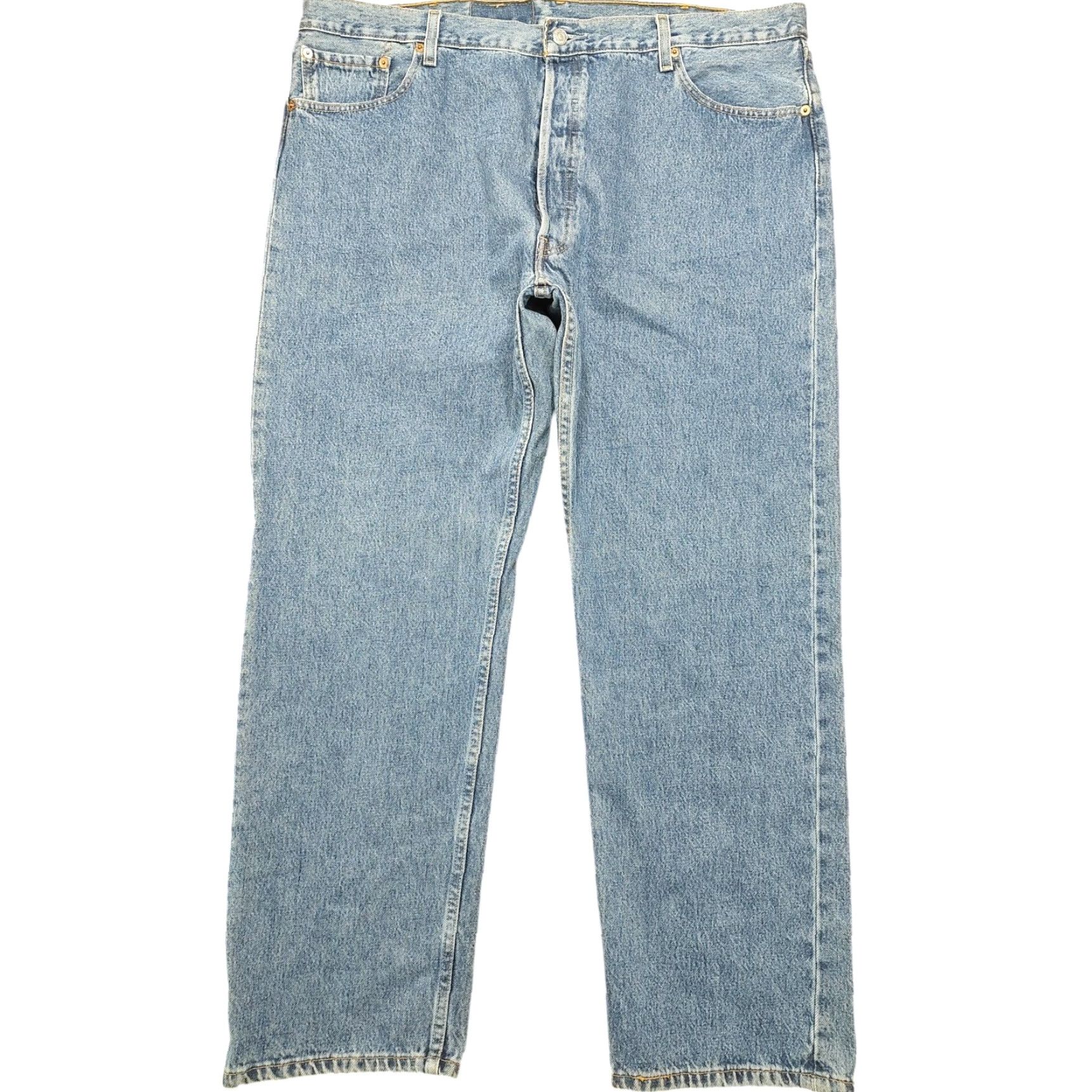 Levi's VINTAGE Levi's 501 Jeans Mens 40x30 Blue Denim Straight 5-Pocket Logo Red Bat Tag 90s Retro Classic Fit jeans Men Size US 40 / EU 56 - 2 Thumbnail