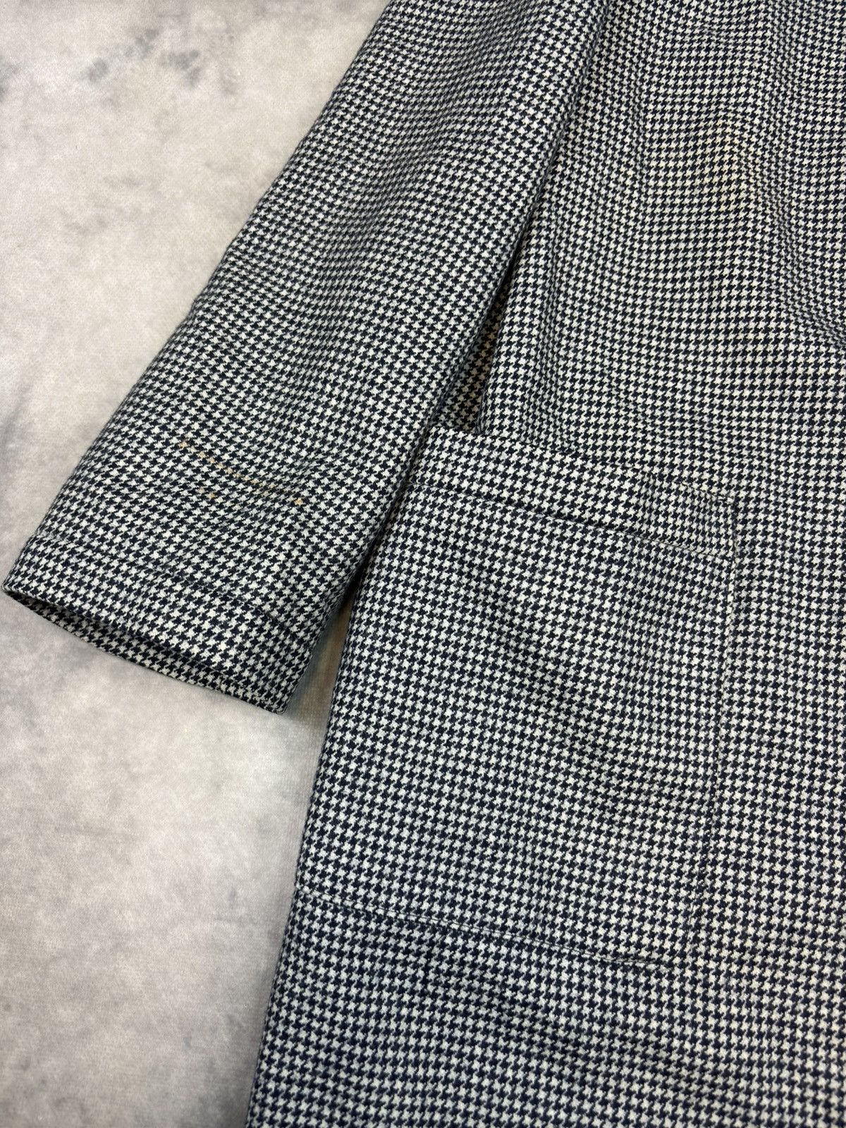RED Valentino × Valentino Valentino Coat Black and White checker 80s Vintage Italy Size XL / US 12-14 / IT 48-50 - 2 Thumbnail