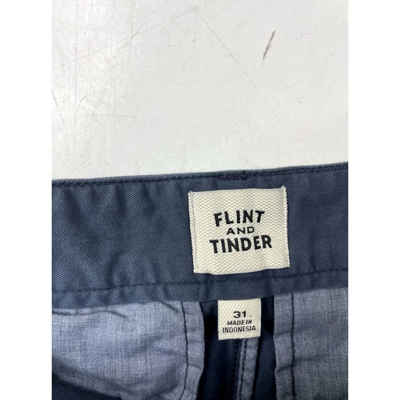 Flint And Tinder Flint and Tinder Shorts Mens 31 Blue Chino Pockets Canvas Casual 8” Size US 31 - 5 Thumbnail