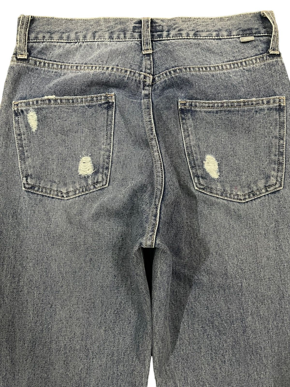 If Six Was Nine Vintage Japanese Brand Blue Wash Distressed Flare Jeans Size US 28 / EU 44 - 4 Thumbnail