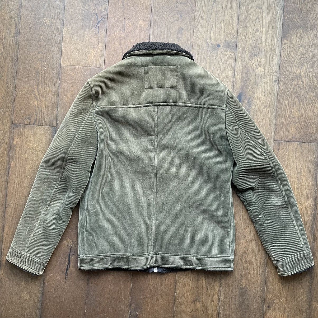 Other Olive Corduroy Sherpa Collar Jacket Size US M / EU 48-50 / 2 - 2 Thumbnail