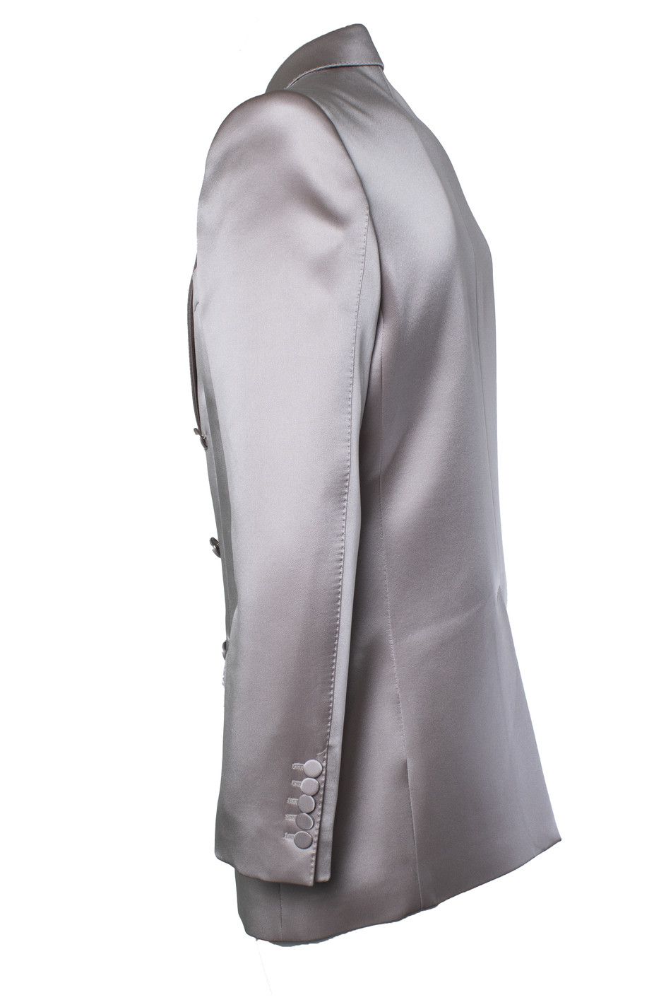 Gucci Gucci, satin double breasted blazer in light pink Size 54R - 2 Thumbnail