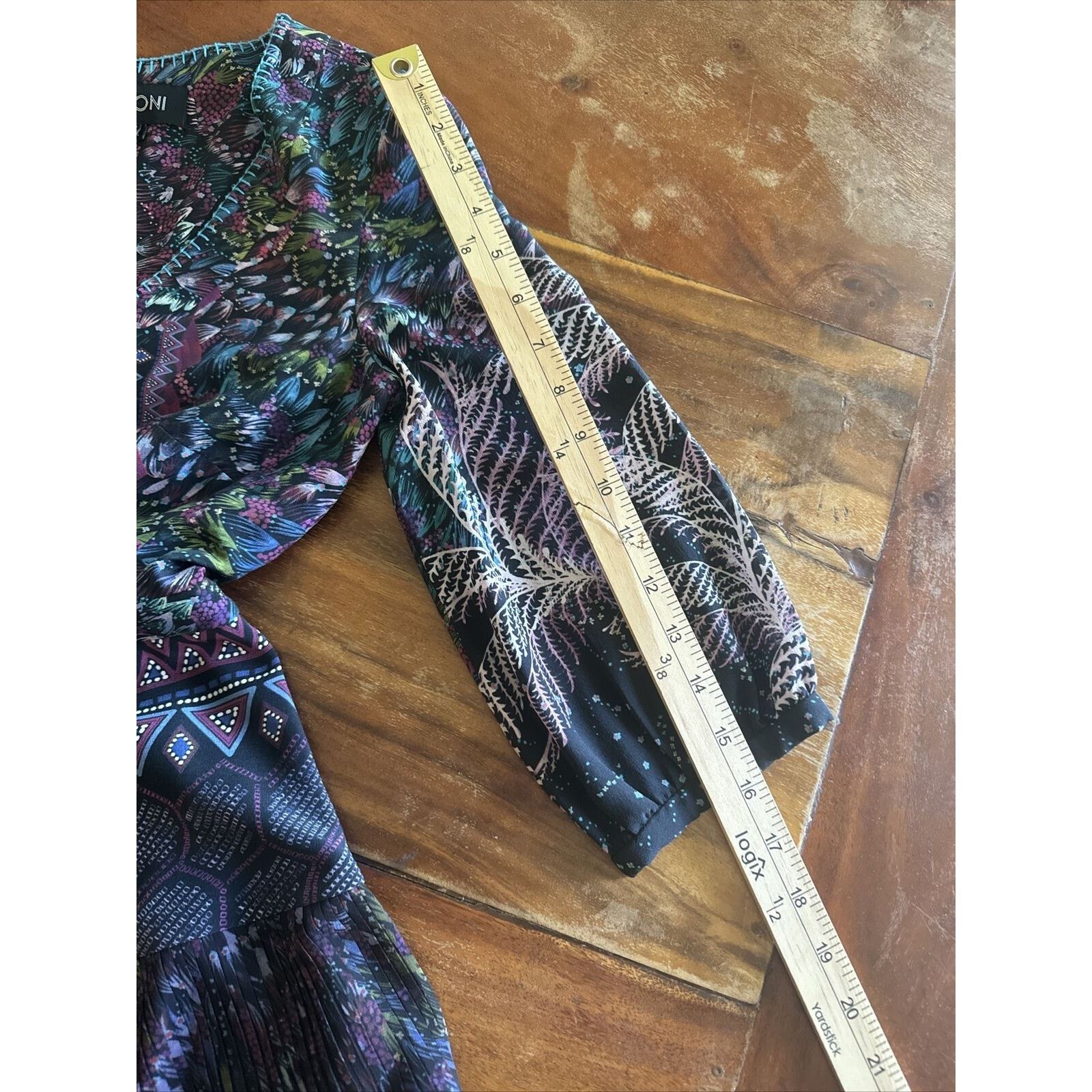 Other Saloni Multicolor 100% Silk Dress Size 4 Size S / US 4 / IT 40 - 11 Thumbnail