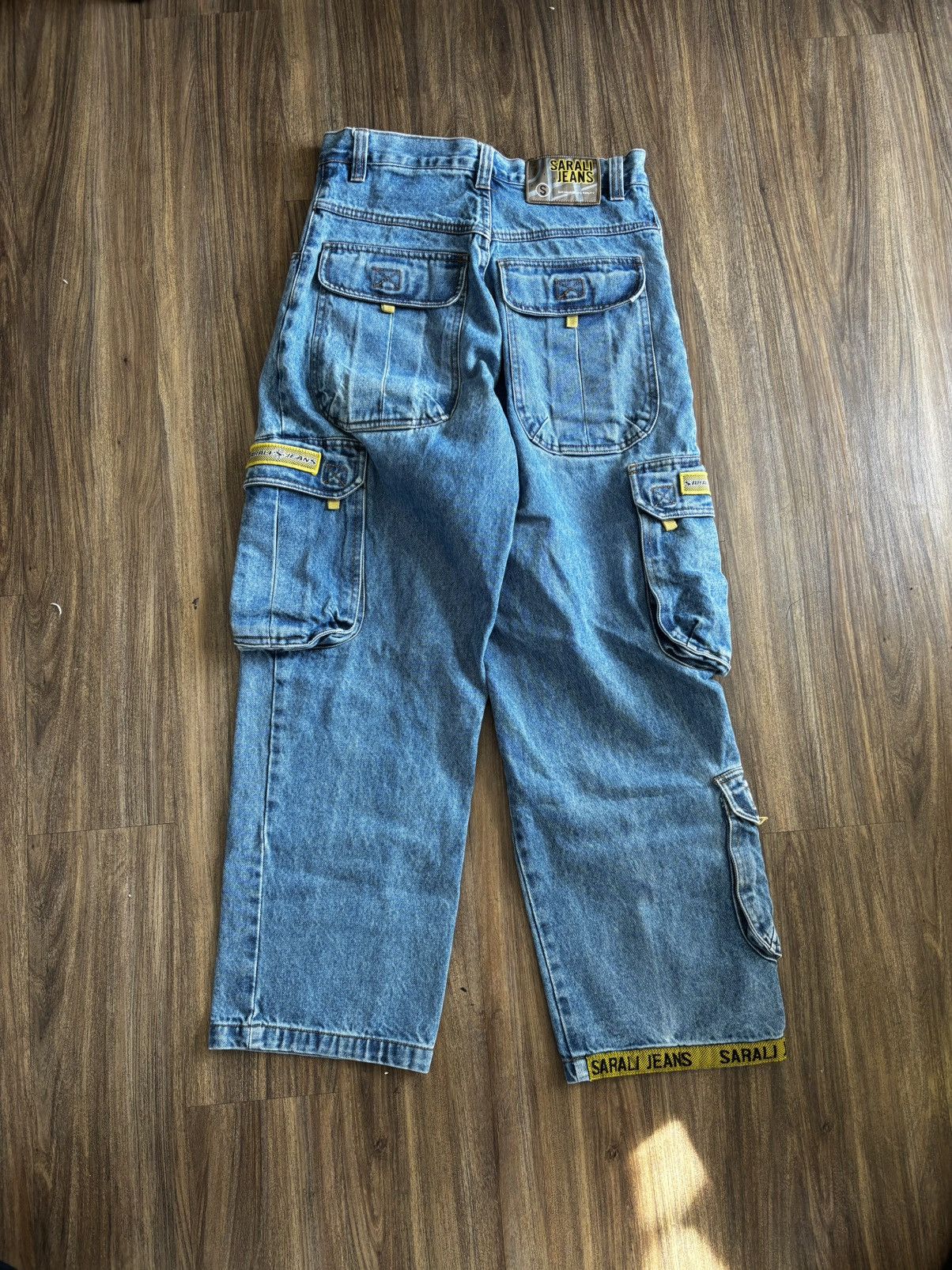 Japanese Brand Rare Vintage 90s Sarali Baggy double cargo pocket jeans Size US 30 / EU 46 - 2 Thumbnail