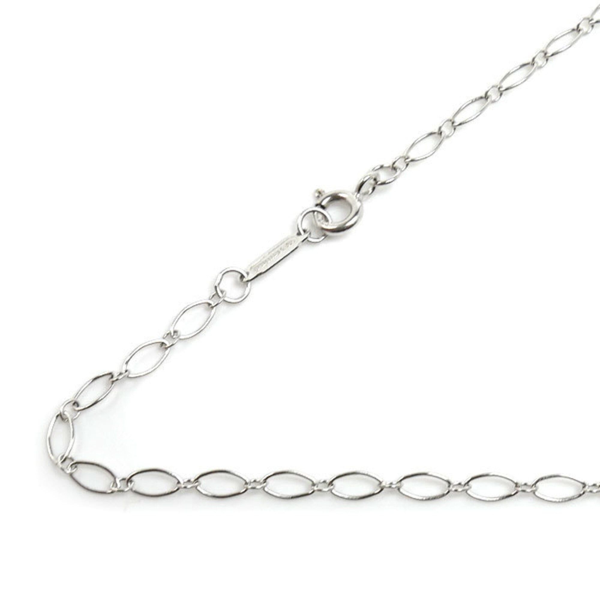 Tiffany & Co. TIFFANY&Co. Tiffany 18KWG White Gold Oval Link Necklace 3.0g 45cm Women's Size ONE SIZE - 1 Thumbnail