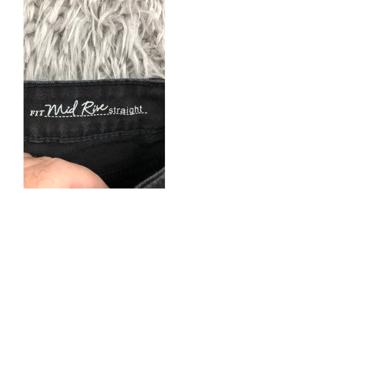 Denime Sonoma Jeans Womens Size 4 Black Dark Wash Denim Mid Rise Straight Size 27" / US 4 / IT 40 - 9 Thumbnail