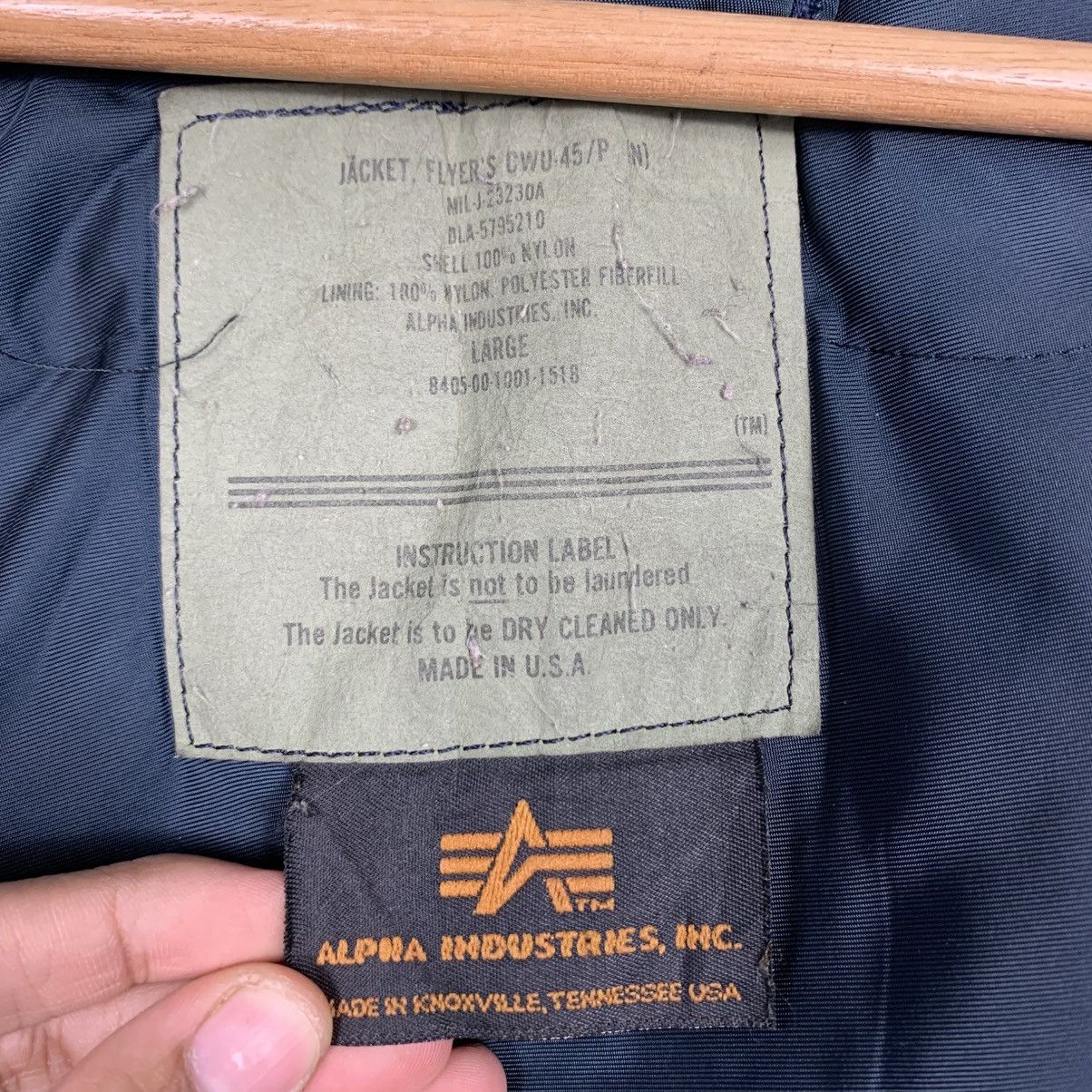 Alpha Industries ☀️Vintage CWU-45/P by Alpha Industries bomber jacket Size US L / EU 52-54 / 3 - 14 Thumbnail