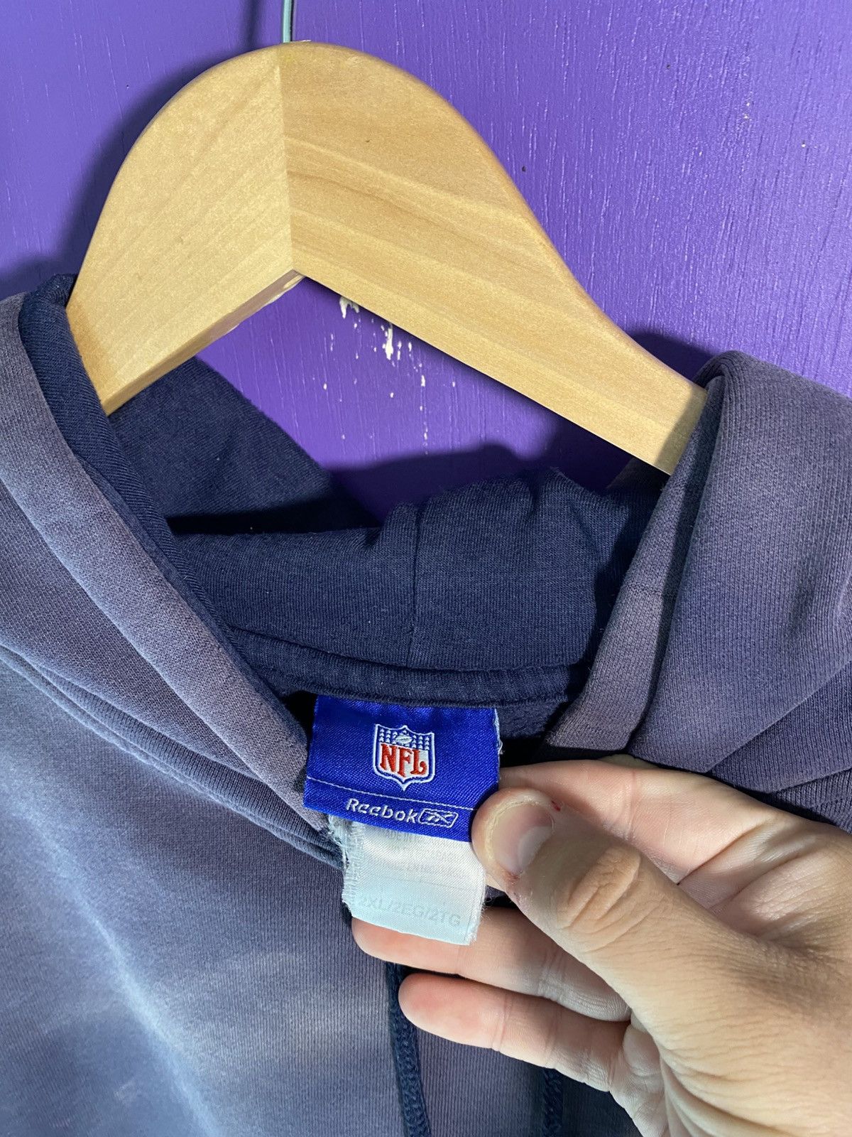 NFL × Reebok × Vintage Vintage 00s Reebok Dallas cowboys faded hoodie Size US XXL / EU 58 / 5 - 4 Thumbnail