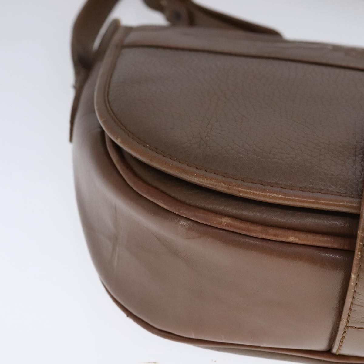 Burberry Burberry Shoulder Bag Leather Brown Silver Size ONE SIZE - 14 Thumbnail