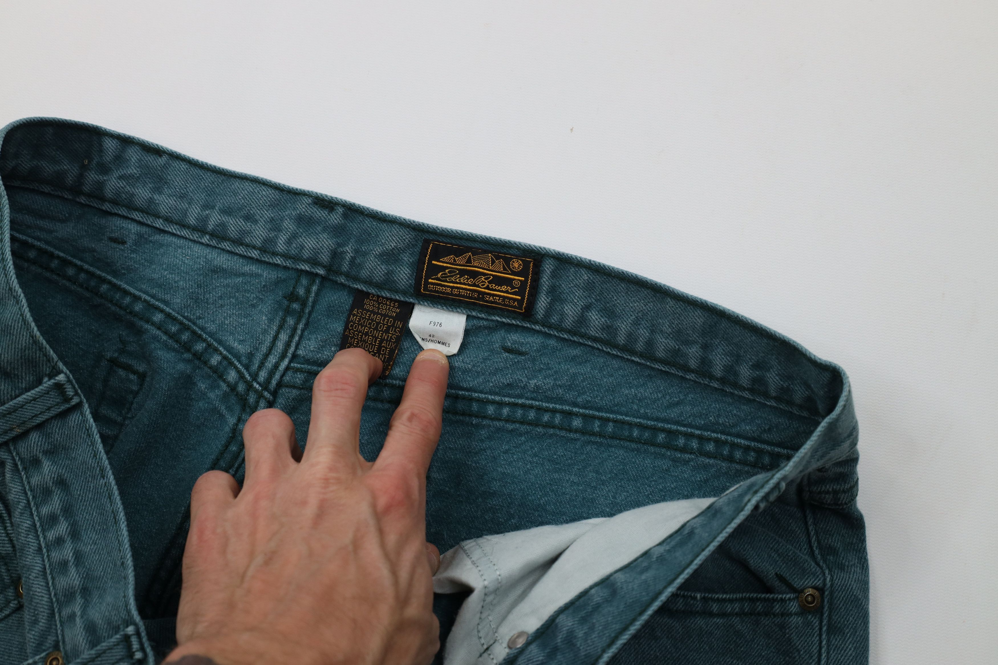 Eddie Bauer Vintage 90s Eddie Bauer Relaxed Fit Wide Leg Denim Jeans Size US 42 / EU 58 - 10 Thumbnail