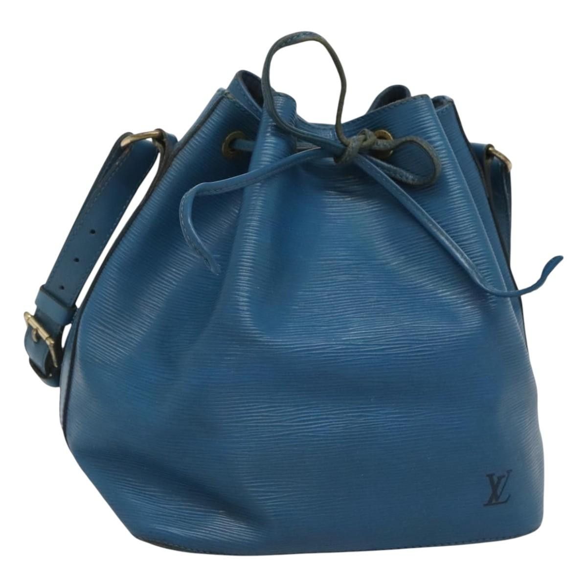 Louis Vuitton Epi Petit Noe Shoulder Bag Blue M44105 Lv Auth Fm4556, Women's