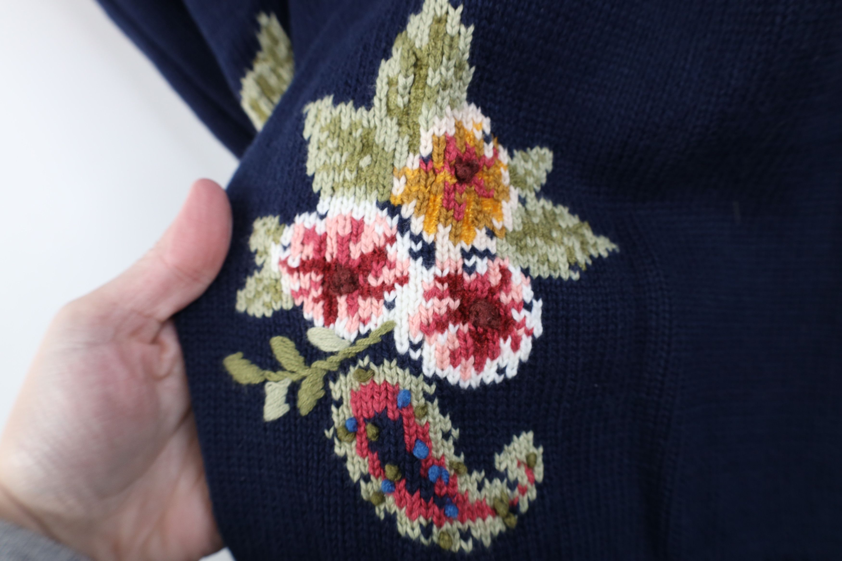 Vintage Vintage 90s Streetwear Flower Paisley Knit Sweater Vest Size XXL / US 16-18 / IT 52-54 - 8 Thumbnail