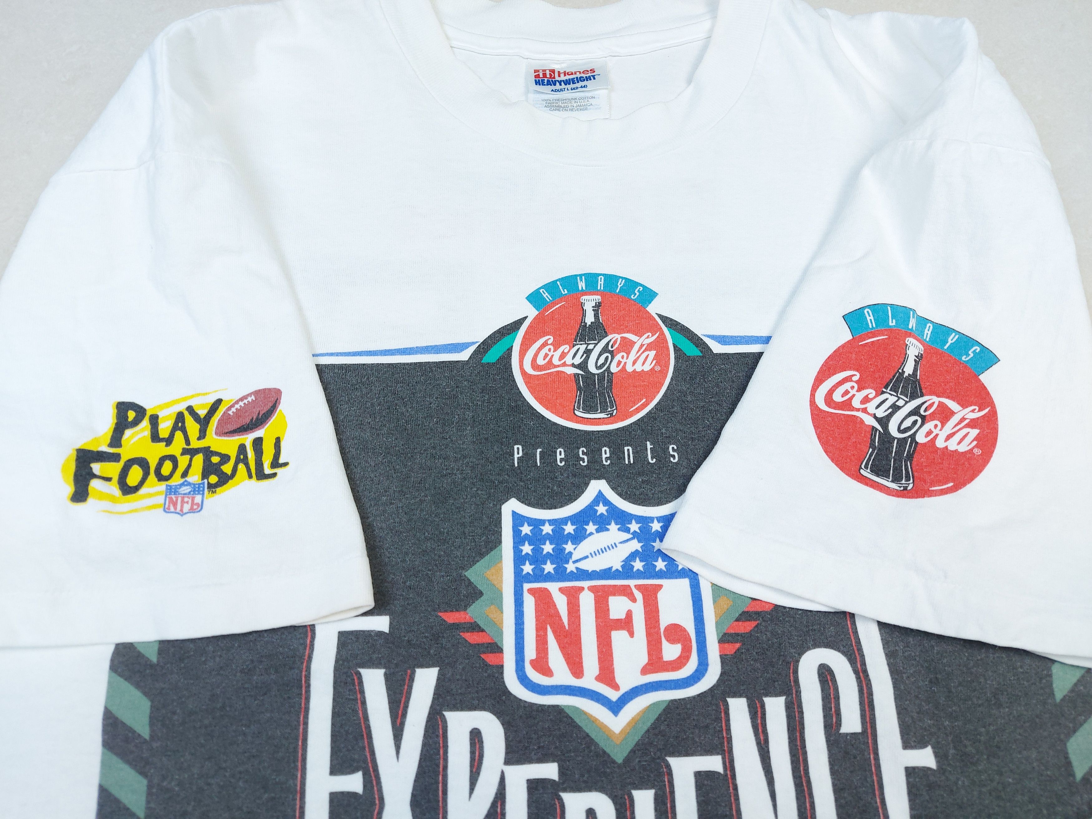 Coca Cola × NFL × Vintage Vintage 90s NFL Experience Arizona Coca-Cola Staff TEE Size US L / EU 52-54 / 3 - 5 Thumbnail