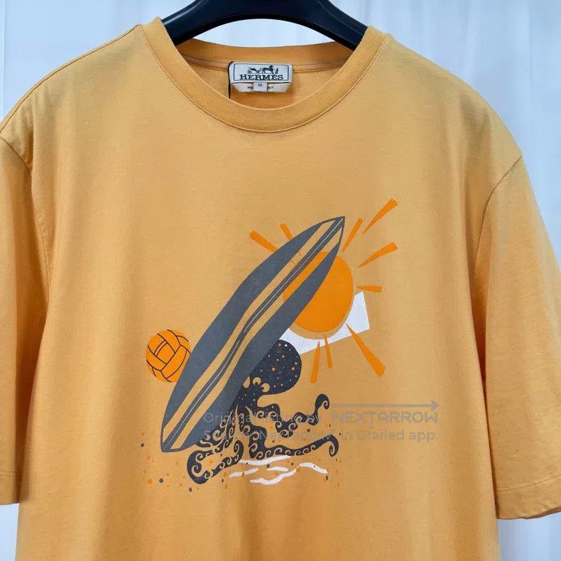 Hermes Hermes Sailboard Printed Short Sleeve Size US M / EU 48-50 / 2 - 3 Thumbnail