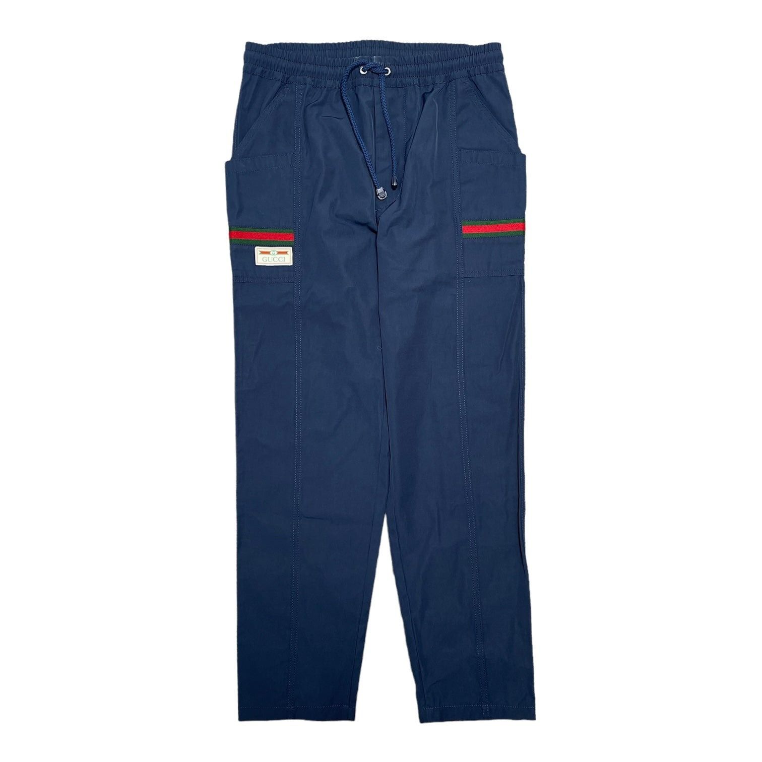 image of Gucci Cargo Track Pants Navy Blue, Men's (Size 30)