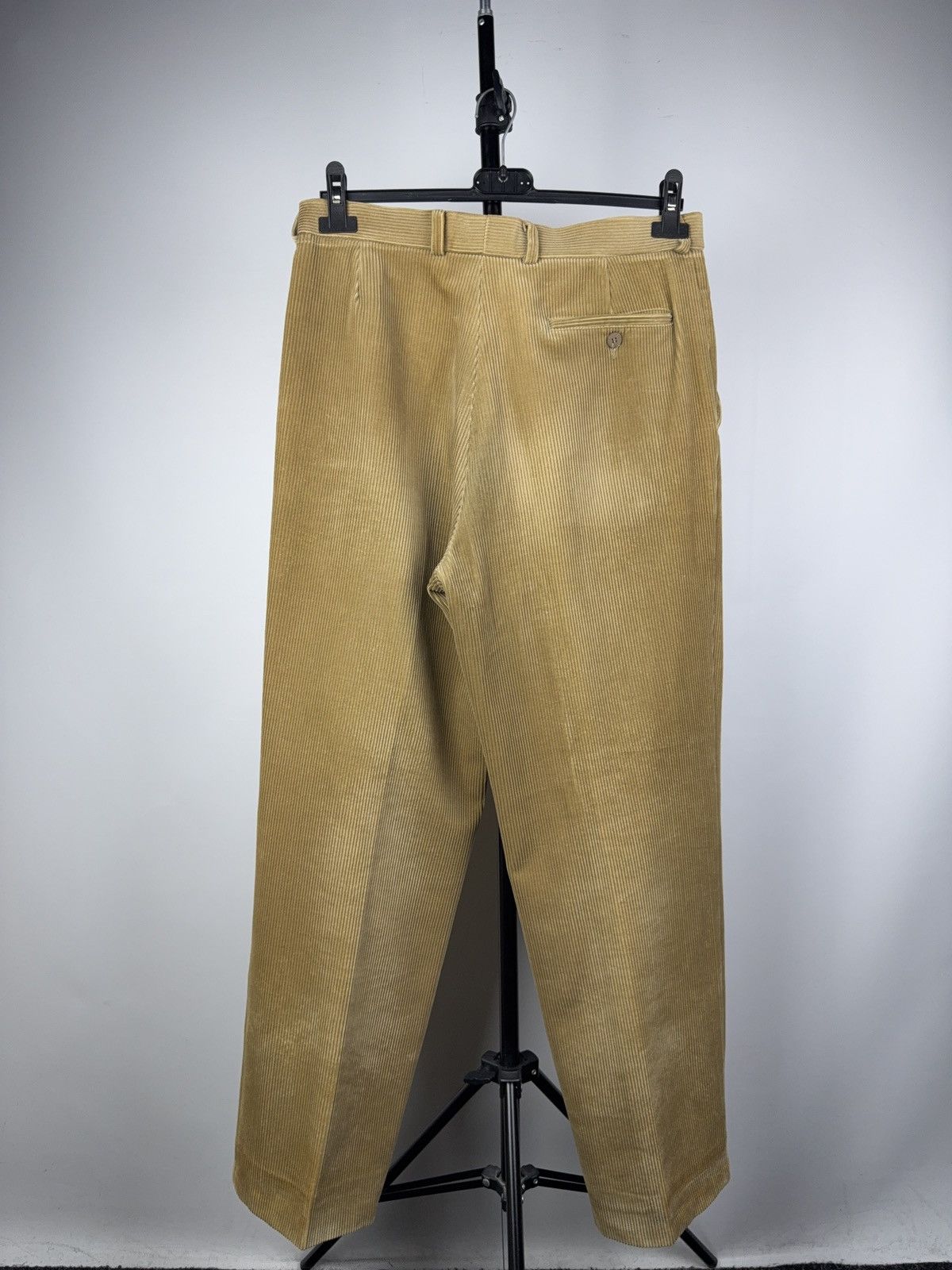 Lacoste Vintage 80s Retro Lacoste France Corduroy Pleated Pants Size US 31 - 10 Thumbnail