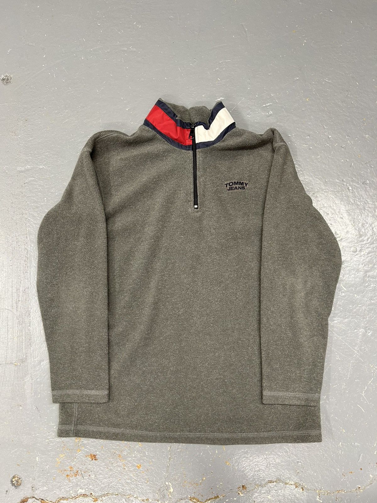 Tommy Hilfiger × Vintage Crazy Vintage Y2K Essential Tommy Hilfiger Quarter Zip Fleec Size US M / EU 48-50 / 2 - 1 Thumbnail