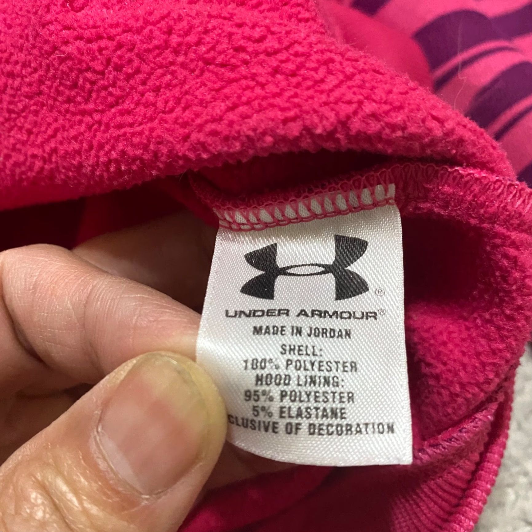 Under Armour Under Armour Hoodie Womens Small Multicolor Striped Full Zip Hooded Semi Fitted Size S / US 4 / IT 40 - 7 Thumbnail