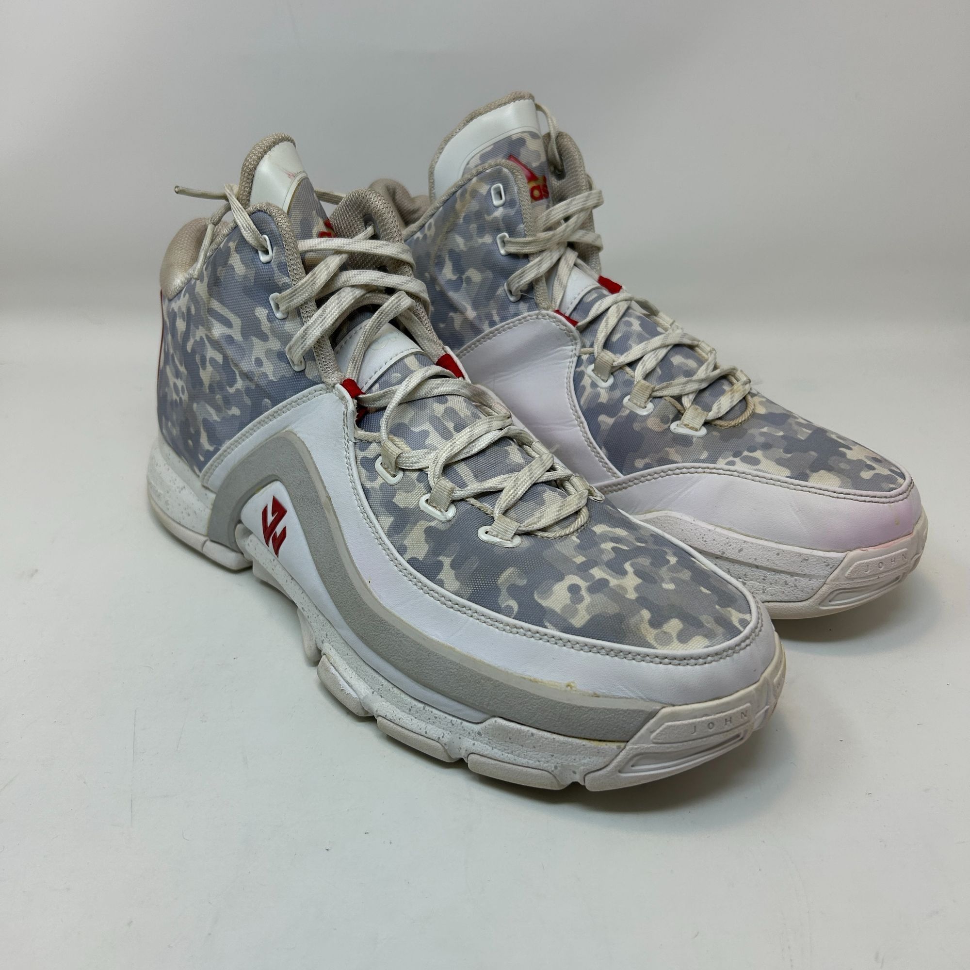 Adidas Adidas J Wall 2 Home Basketball Shoes Gray/White Mens Size 1 Size US 13 / EU 46 - 4 Thumbnail