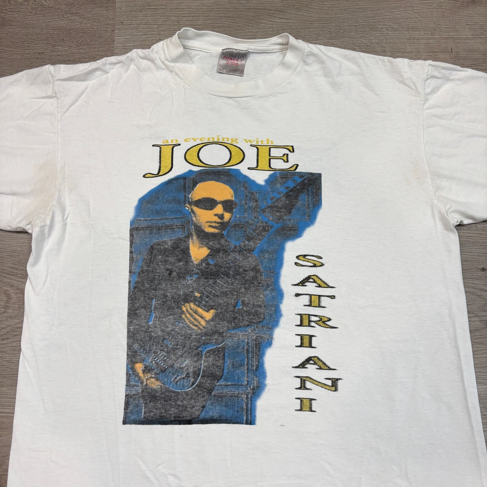 Band Tees × Vintage Rare Vintage Joe Satriani Stu Hamm Jeff Campitelli Shirt XL. Size US XL / EU 56 / 4 - 2 Thumbnail