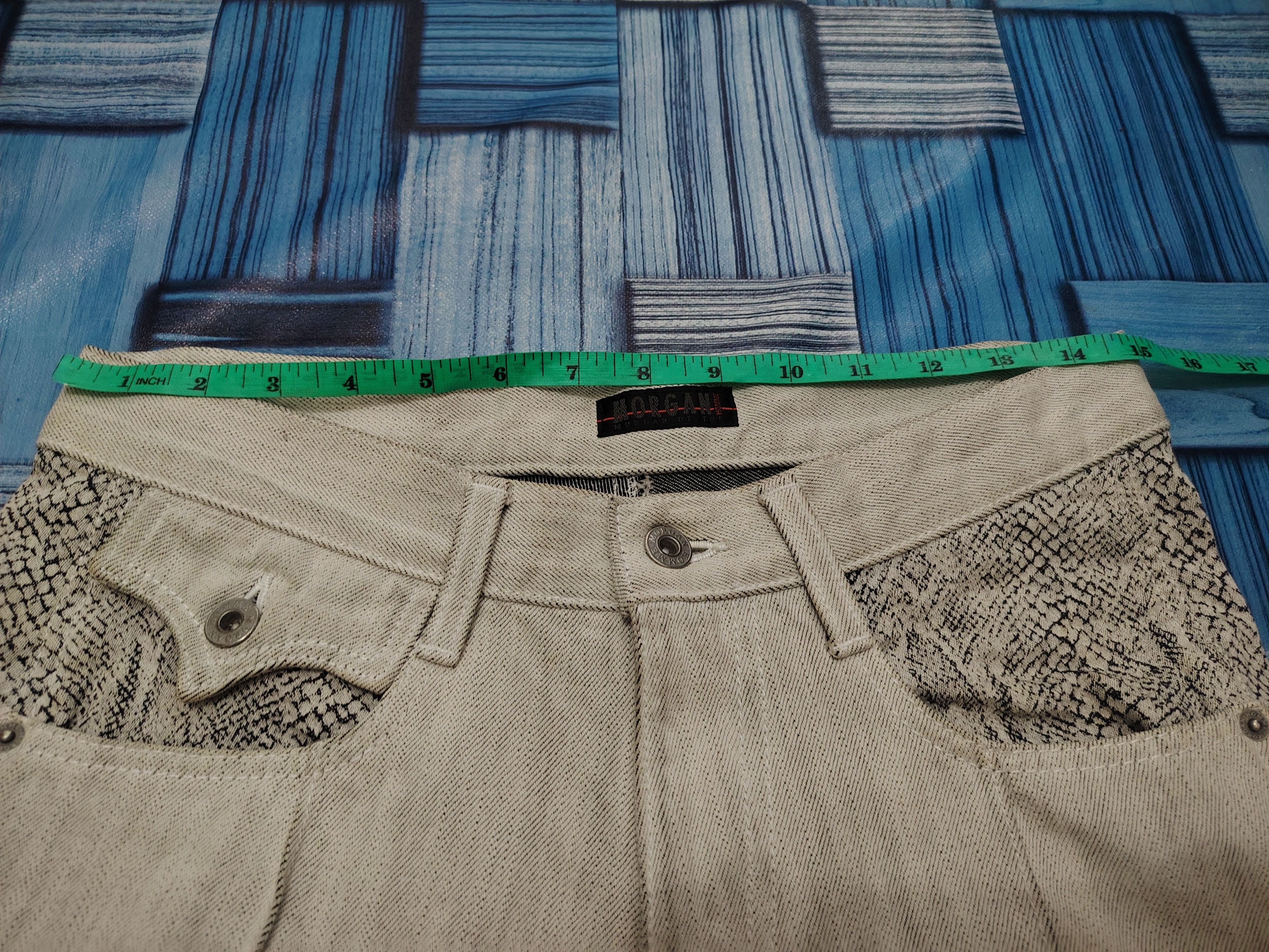 If Six Was Nine Japanese Morgan Homme Python Flared Jeans Bootcut Size US 30 / EU 46 - 22 Thumbnail