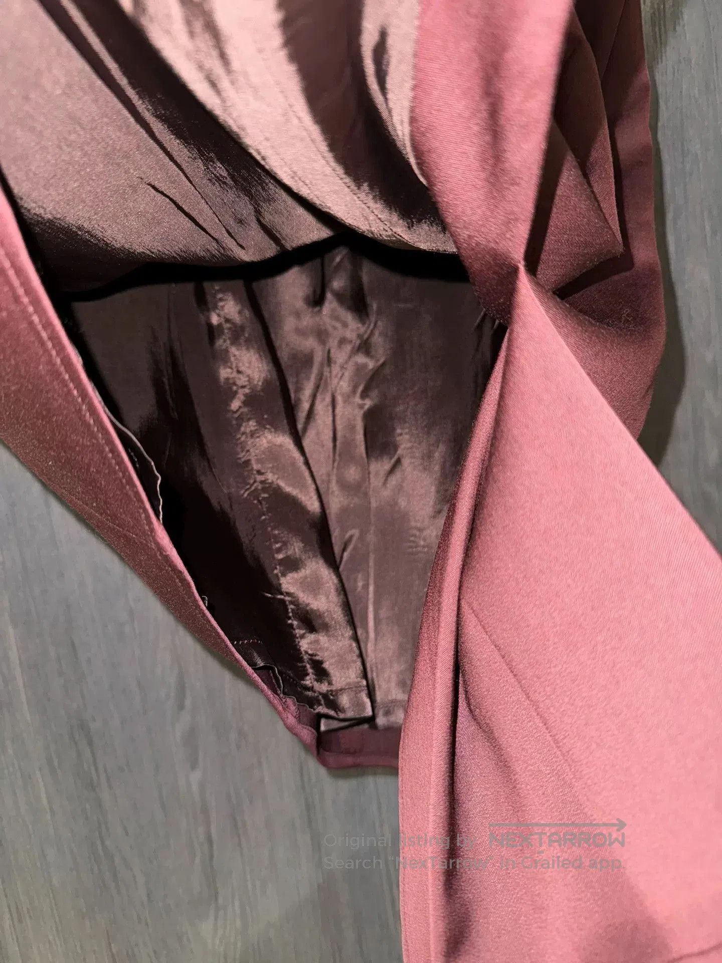 A.F. Vandevorst A.F.Vandevorst Wine Red Structured Midi Skirt. Size 41" - 2 Thumbnail