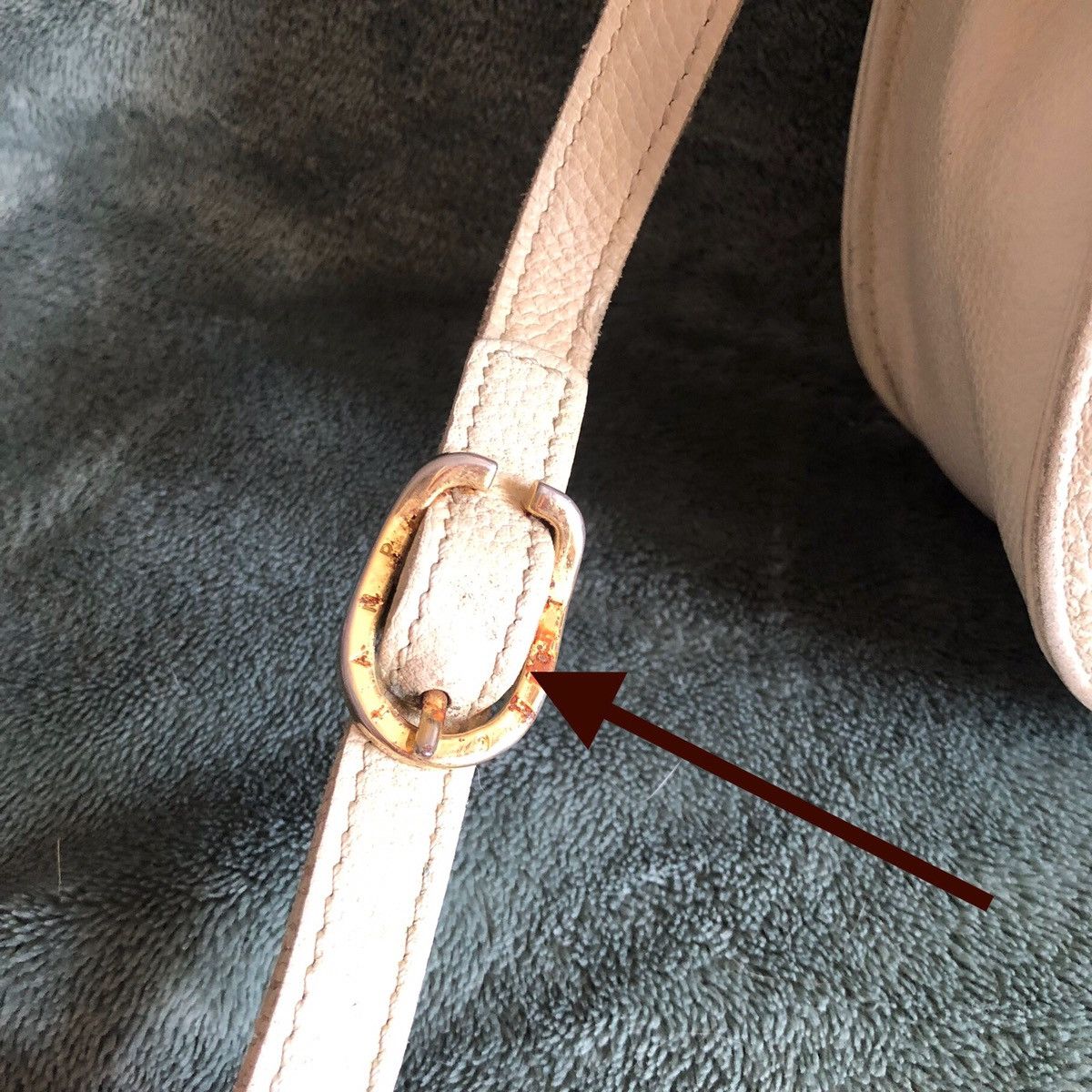 Longchamp Longchamp Le Pliage Ivory Leather Messenger Shoulder Bag Size ONE SIZE - 8 Thumbnail
