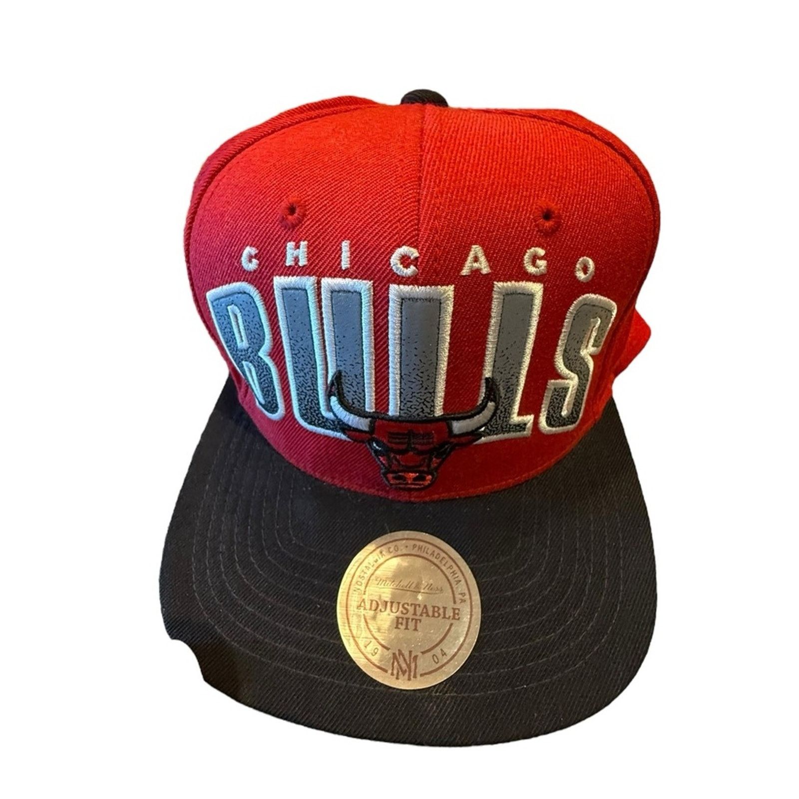 Mitchell & Ness NBA Chicago Bulls Red/Black Flat Bill Cap/Hat Mitchell &Ness Size ONE SIZE - 1 Thumbnail