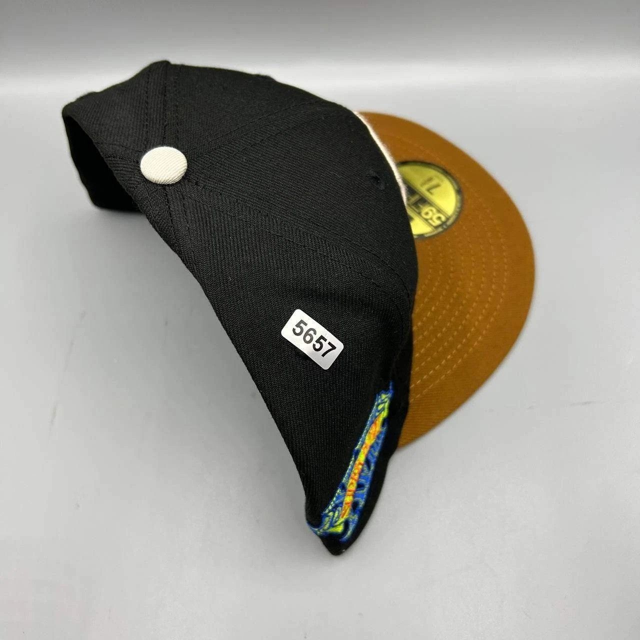 New Era Las Vegas Raiders Hat Men 7 3/8 Black Brown NFL Fitted Cap Size ONE SIZE - 9 Thumbnail