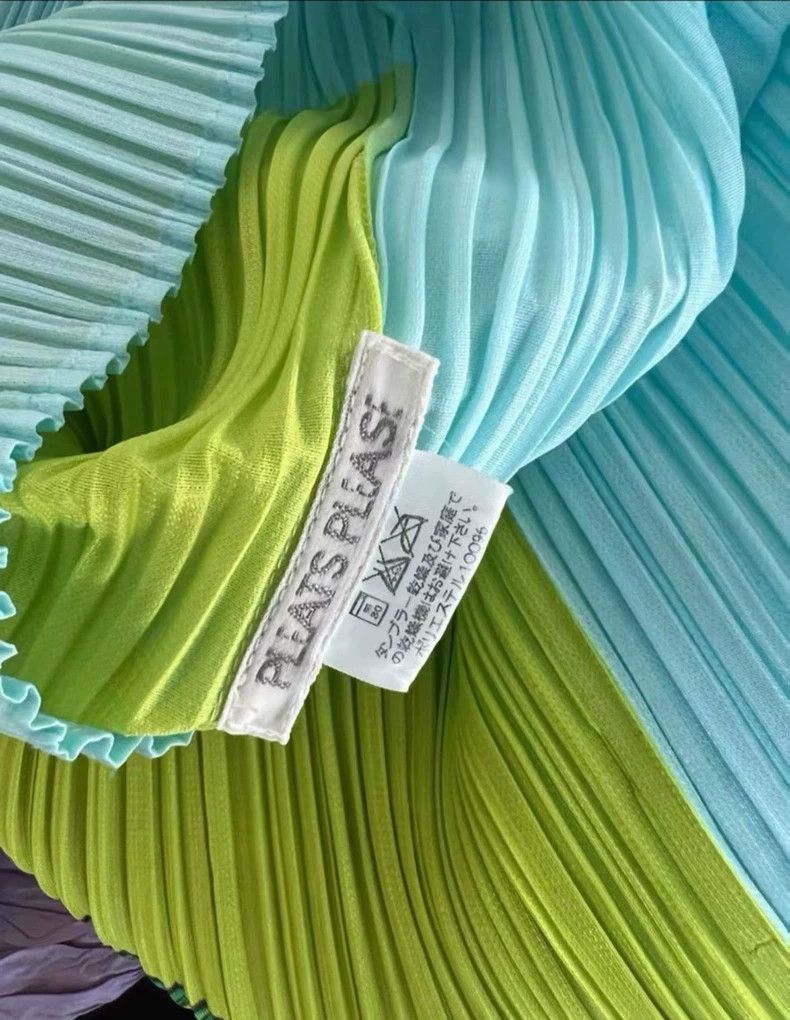 Issey Miyake Issey Miyake size:3 Yellow and blue tulip pleated long-sle Size S / US 4 / IT 40 - 4 Thumbnail