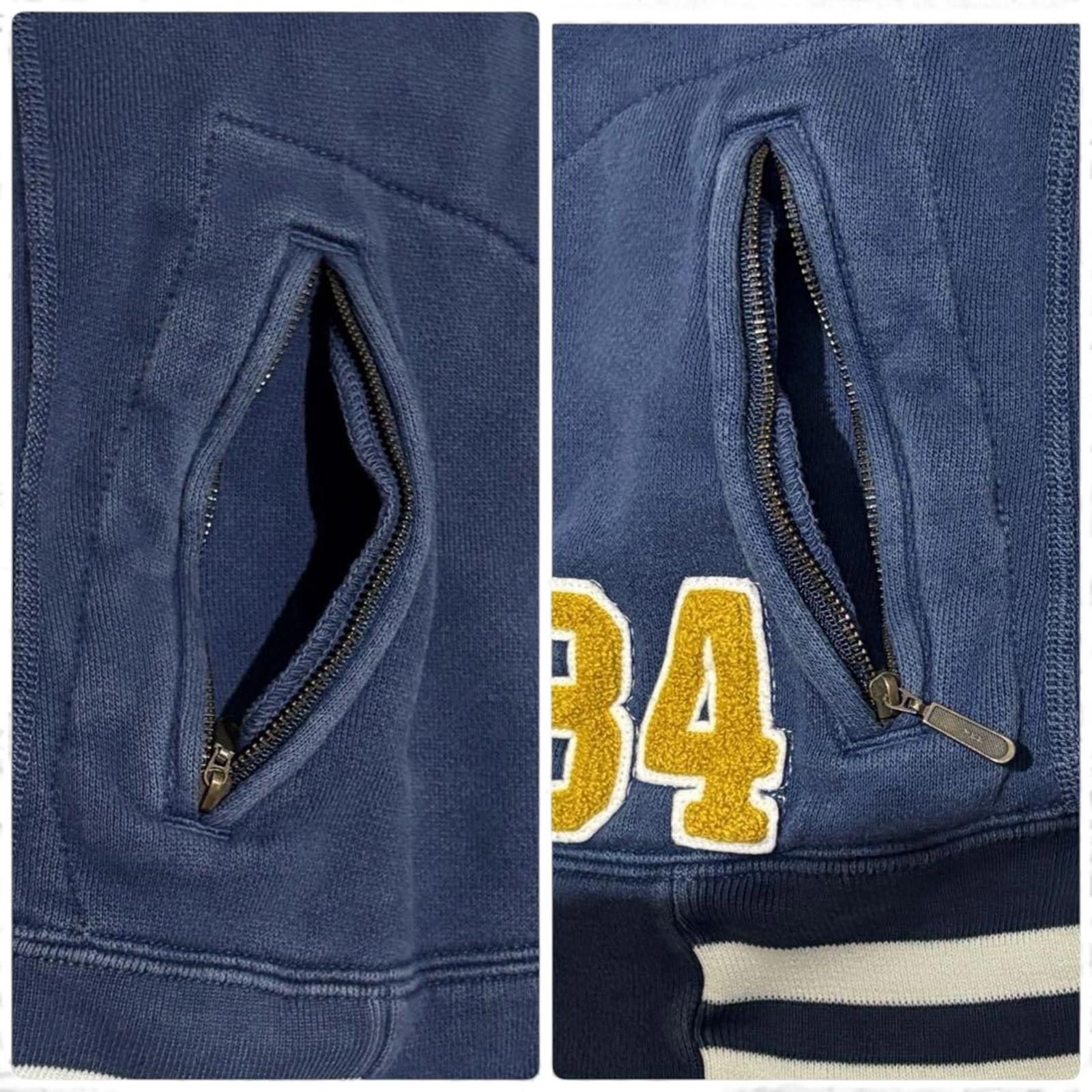 Hysteric Glamour Hysteric Glamour - Varsity Jacket Navy Blue Yellow Size M / US 6-8 / IT 42-44 - 8 Thumbnail