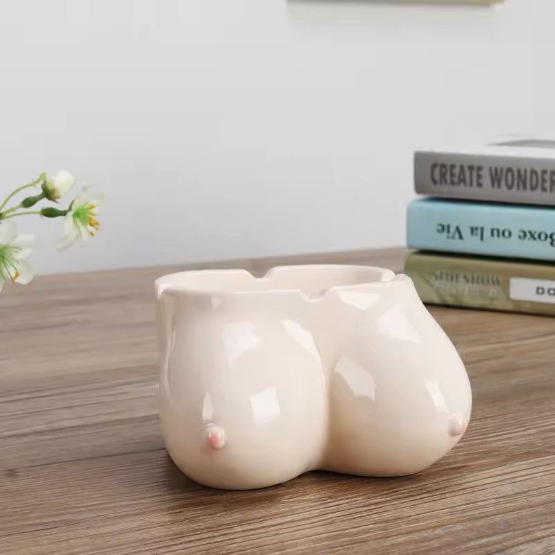 Other Breast Ceramic Cigarette Ashtray Size ONE SIZE - 2 Thumbnail