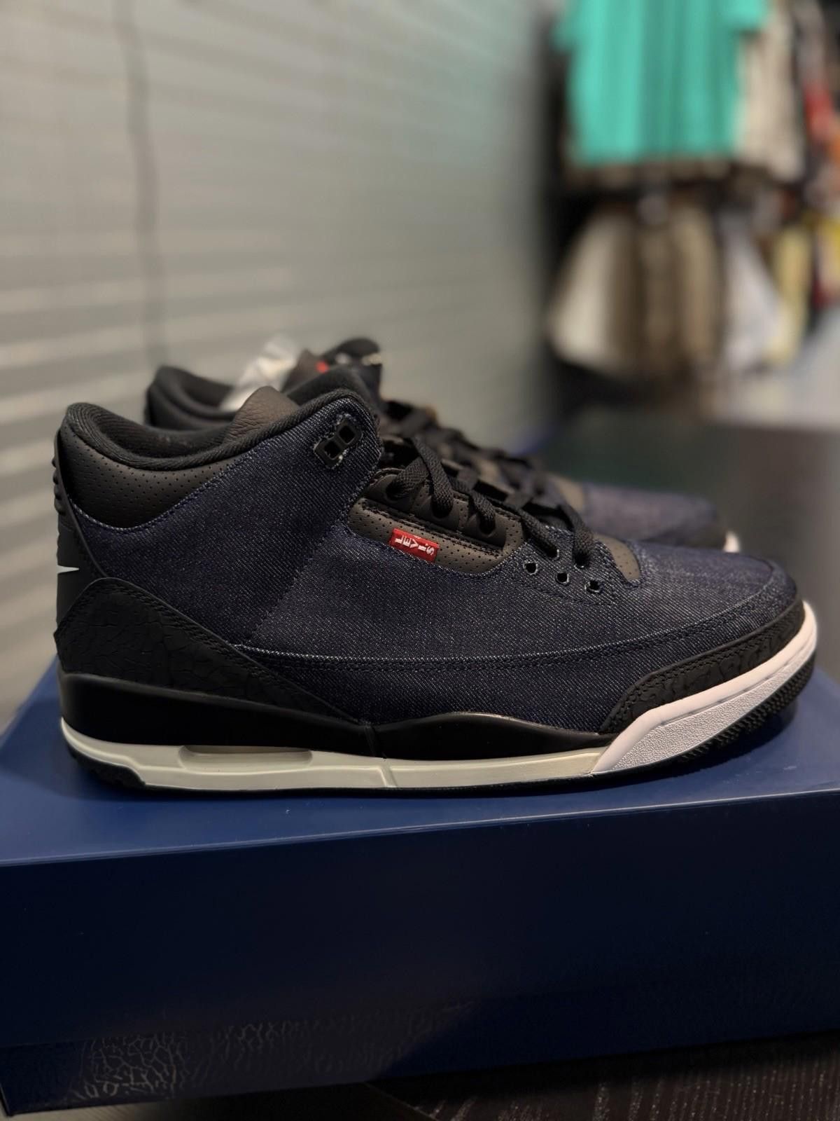 Jordan Brand Levi's x Air Jordan 3 Retro Men's Size 13 Indigo Denim NEW Size US 13 / EU 46 - 4 Thumbnail