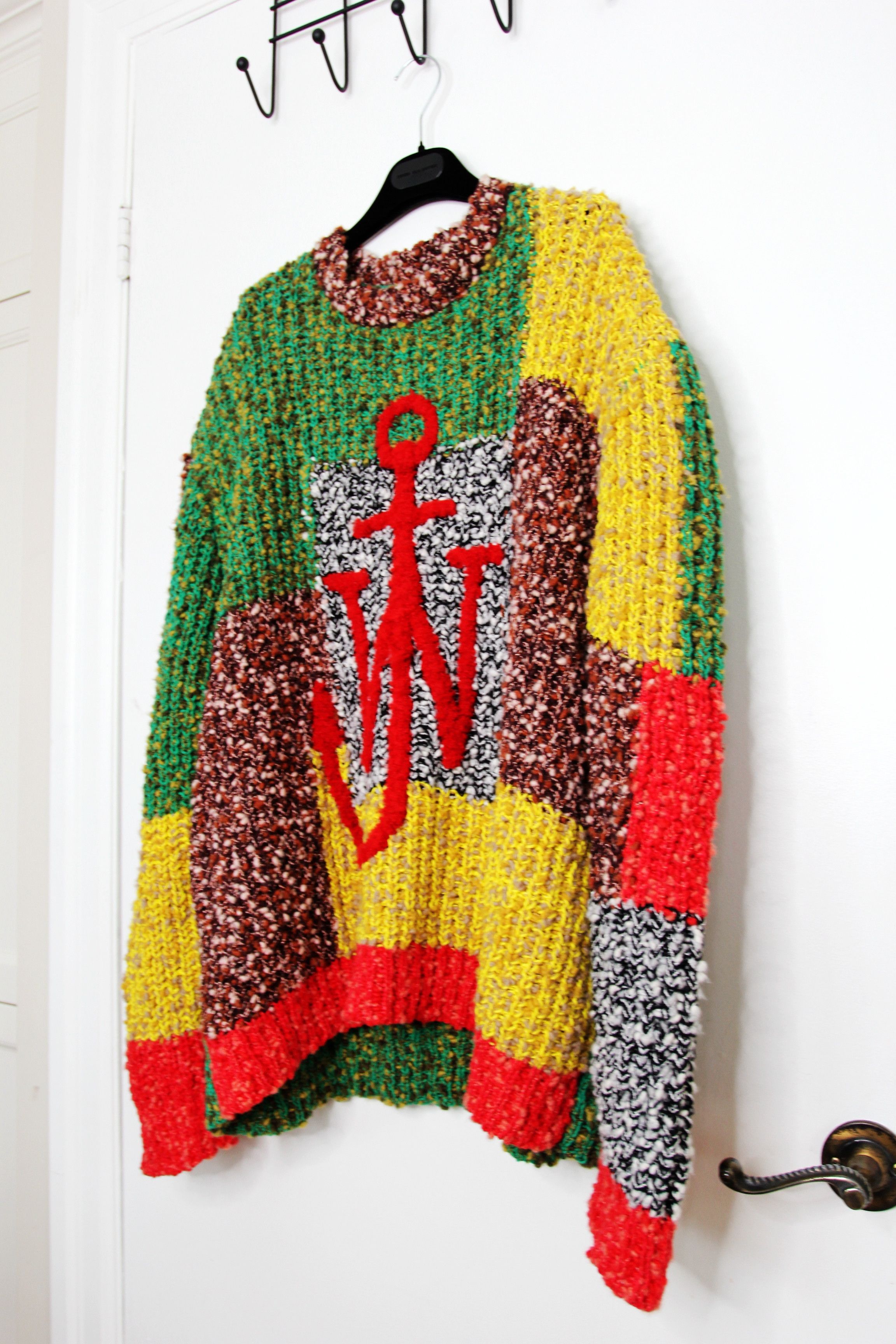 JW Anderson BNWT AW21 J.W.ANDERSON ANCHOR PATCHWORK SWEATER L Size US L / EU 52-54 / 3 - 5 Thumbnail