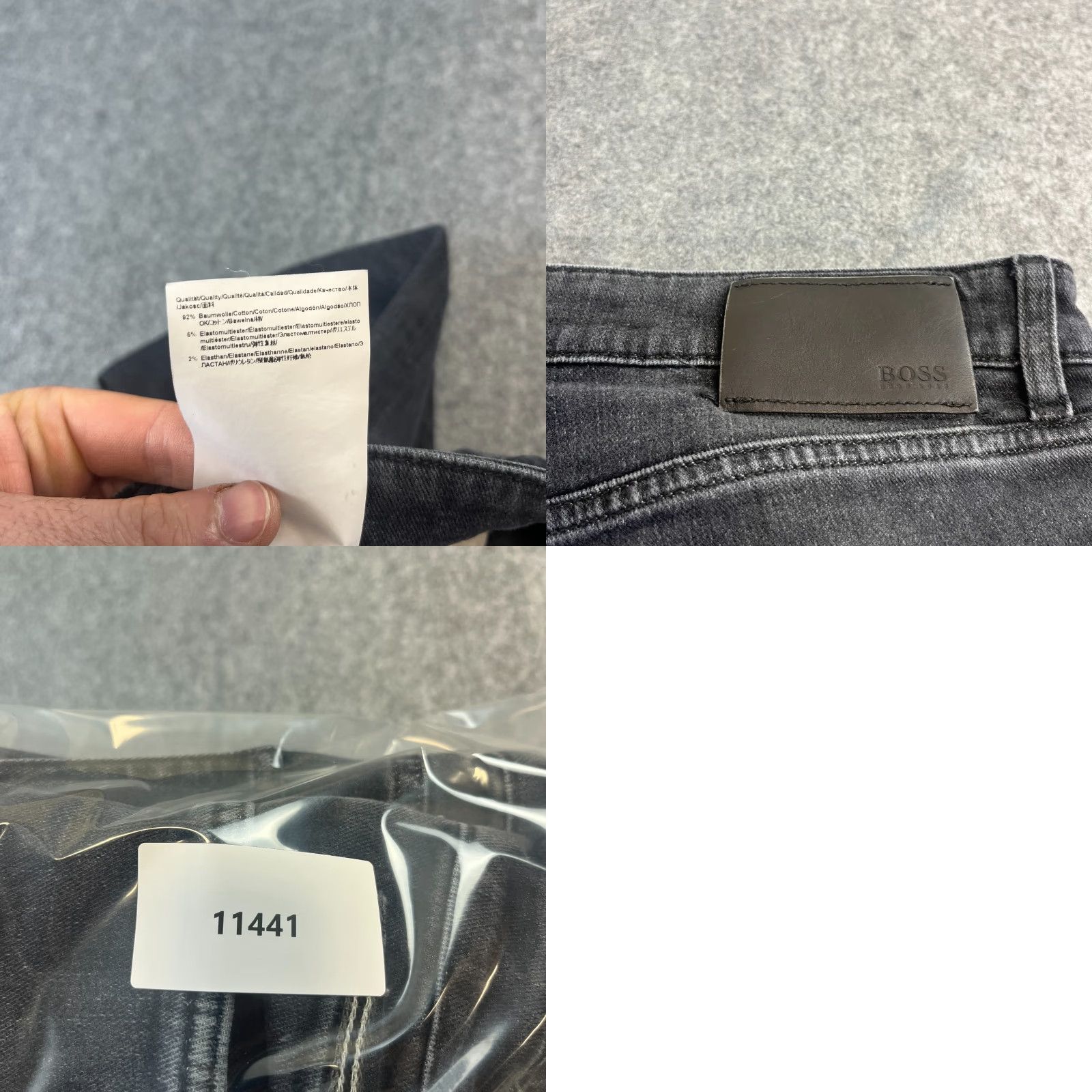 Hugo Boss HUGO BOSS Jeans Tapered Main 3 36 Regular 32 Dark Grey Denim Elastic 5-Pocket Mens Midwest Vintage No Pattern Machine Washable Shoes? Size US 36 / EU 52 - 9 Thumbnail
