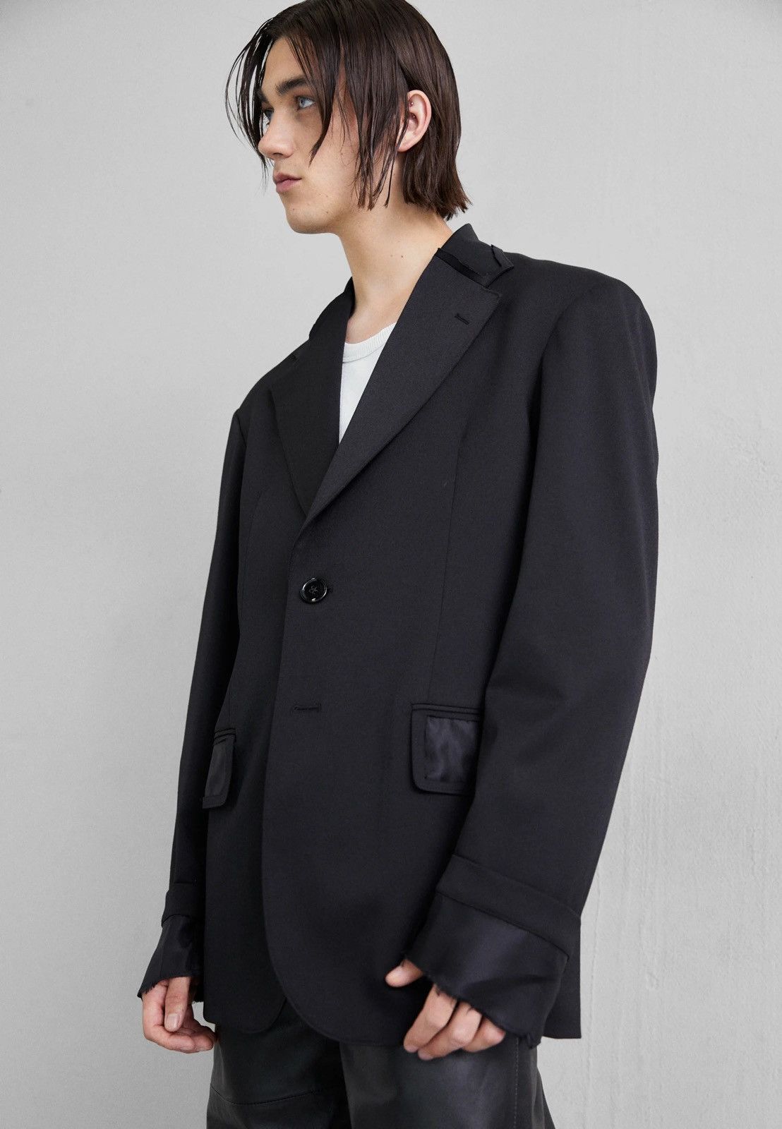 Maison Margiela !DS! SS23 Maison Margiela Deconstructed Black Blazer Jacket Size 40R - 7 Thumbnail