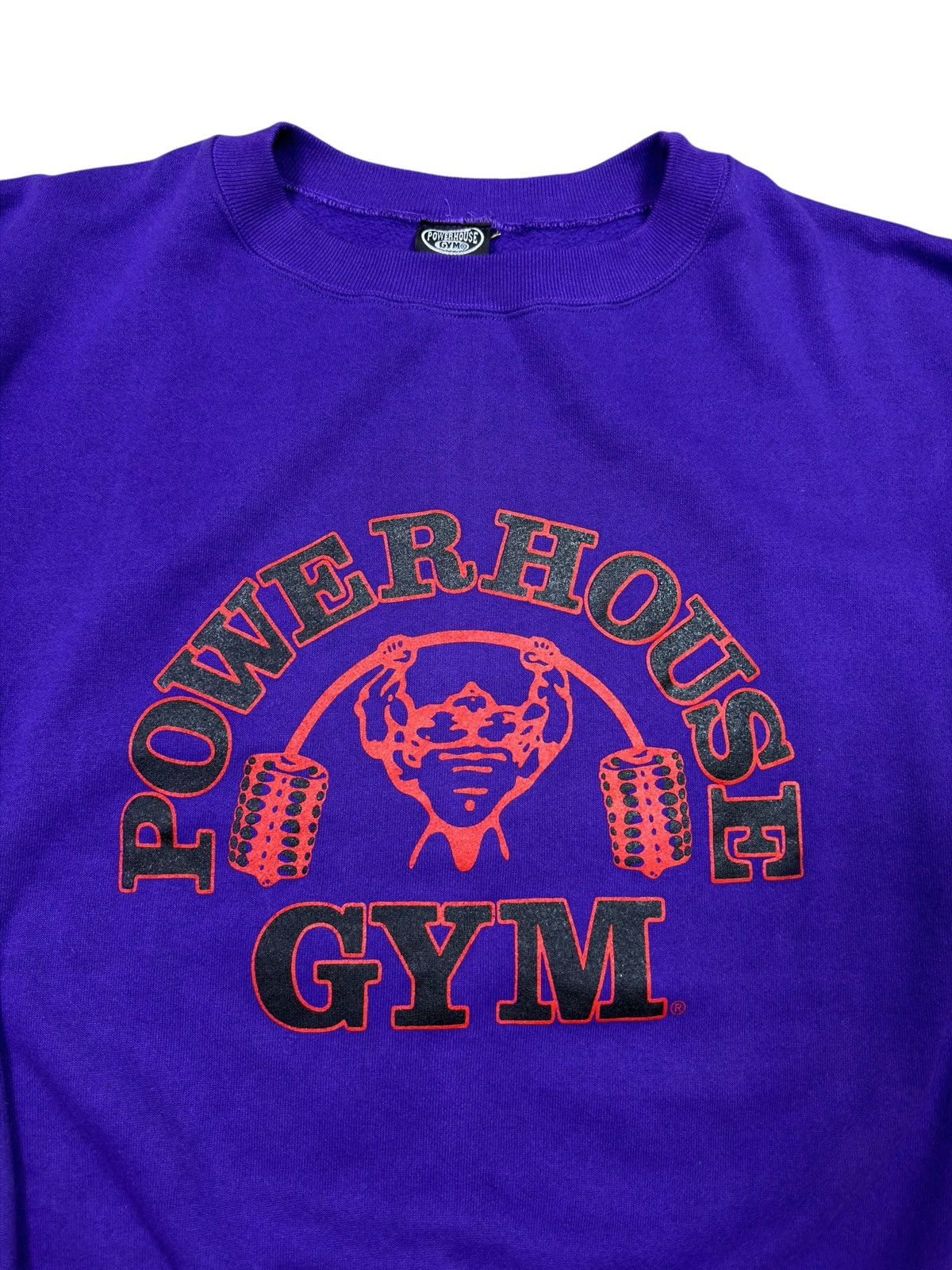 Vintage *RARE* VINTAGE 90s POWERHOUSE GYM SWEATER BODYBUILDING Size US M / EU 48-50 / 2 - 2 Thumbnail