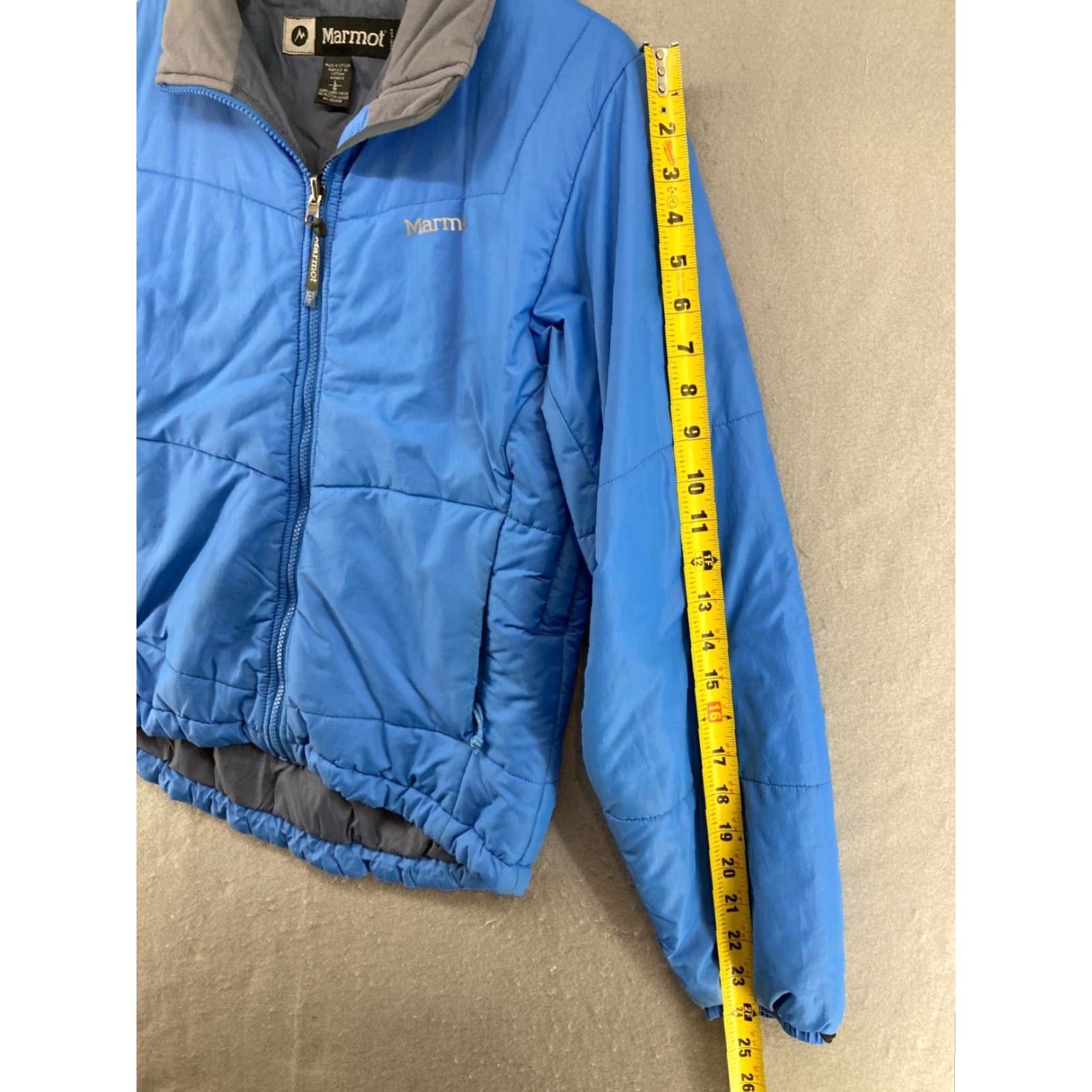 Marmot Womens Coat Large Blue Full Zip Outdoor Hiking