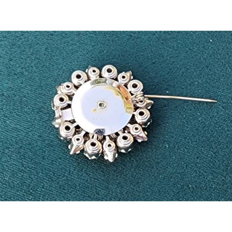 Designer Vintage Signed Weiss Brilliant Ice Rhinestone Cluster Brooch Size ONE SIZE - 6 Thumbnail