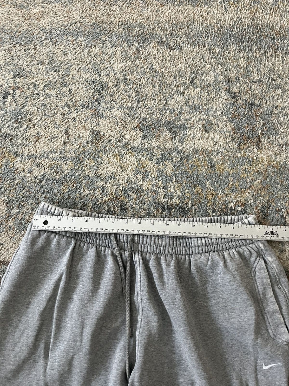 Nike × Vintage VTG Nike Distressed Sweat Pants XL Grey Y2K Size US 32 / EU 48 - 4 Thumbnail