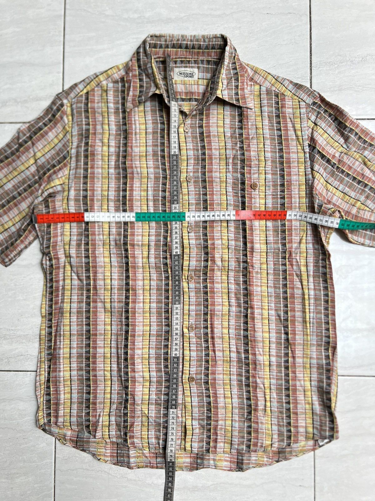 Missoni MISSONI SPORT Signature Motive Shirt Size 54L - 2 Thumbnail