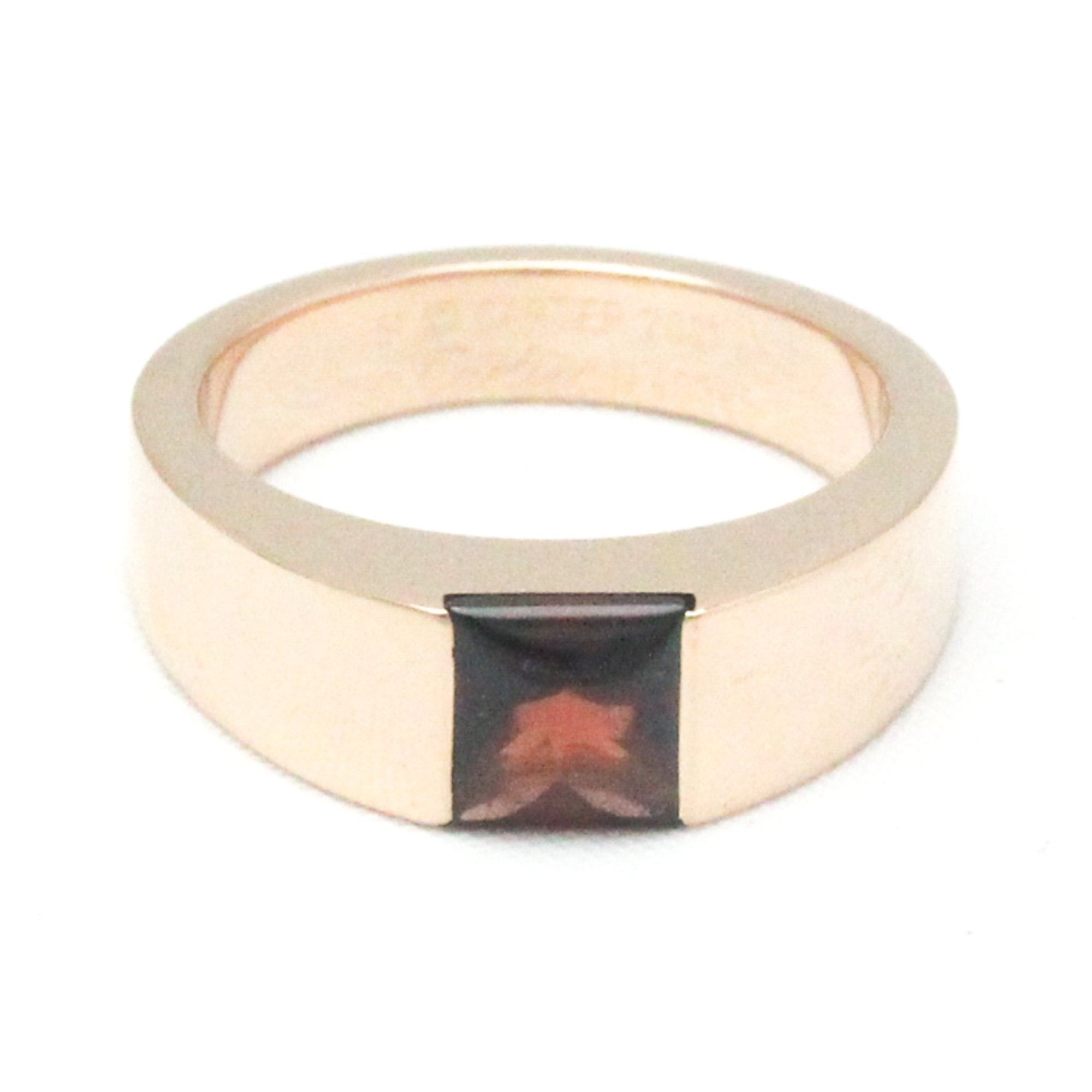 image of Cartier Tank Ring Pink Gold [18K] Fashion Garnet Band Ring Pink Gold, Women's