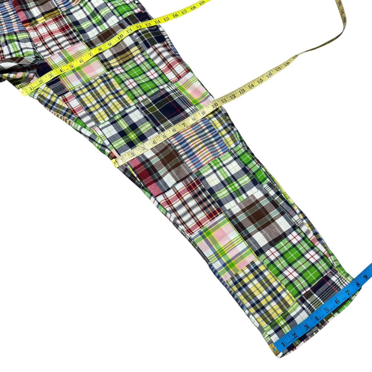 Polo Ralph Lauren Vintage 90s Polo Ralph Lauren Madras Checked Patchwork Pants Size US 36 / EU 52 - 19 Thumbnail