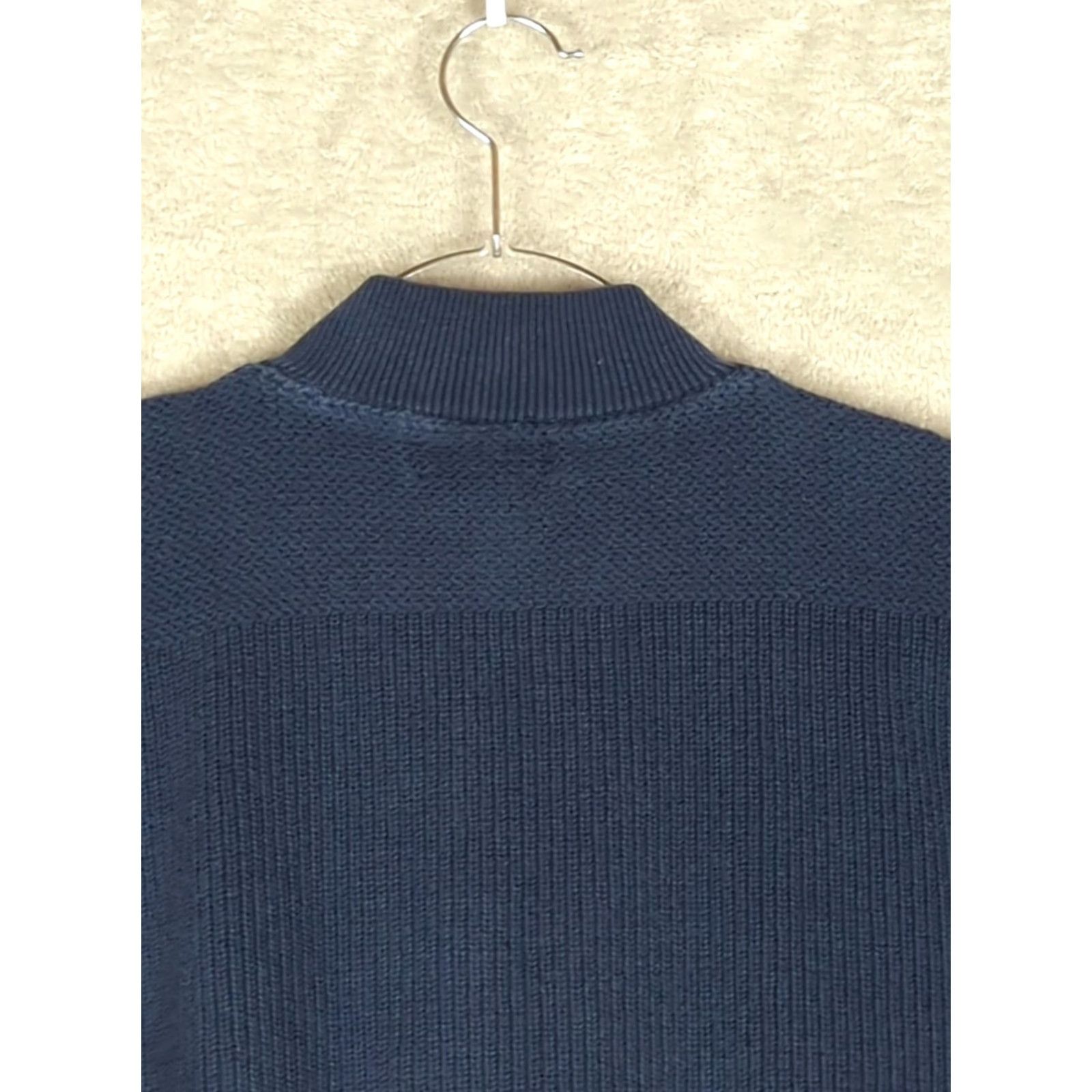 Vintage VINTAGE L.L. Bean Sweater Men’s L Blue Henley Knit Pullover flaw Shuades? Size US L / EU 52-54 / 3 - 5 Thumbnail