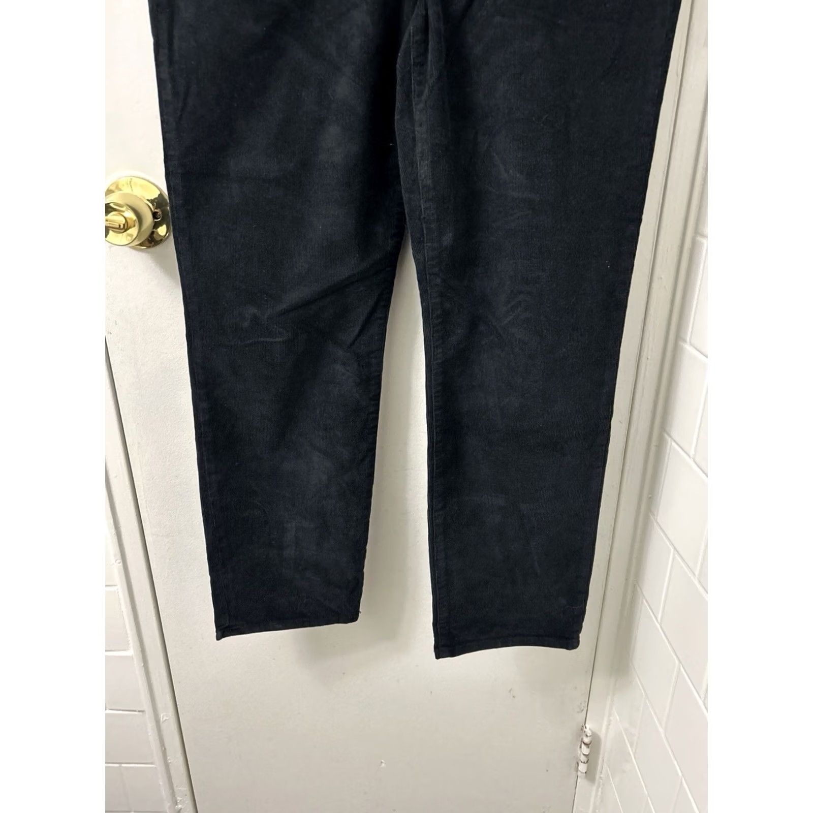 Vintage VINTAGE J Crew Slim Straight Corduroy Pants Womens 31x28 Black NWT 18 MSRP Size 24" / US 00 / IT 34 - 3 Thumbnail