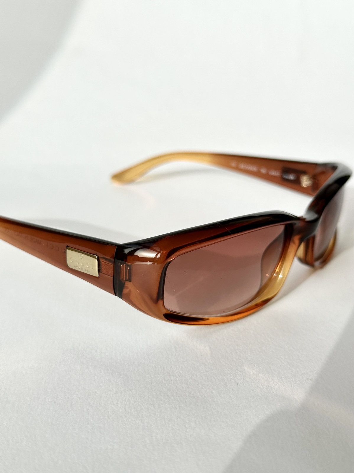 image of Gucci Vintage Sunglasses 2456 in Brown, Men's