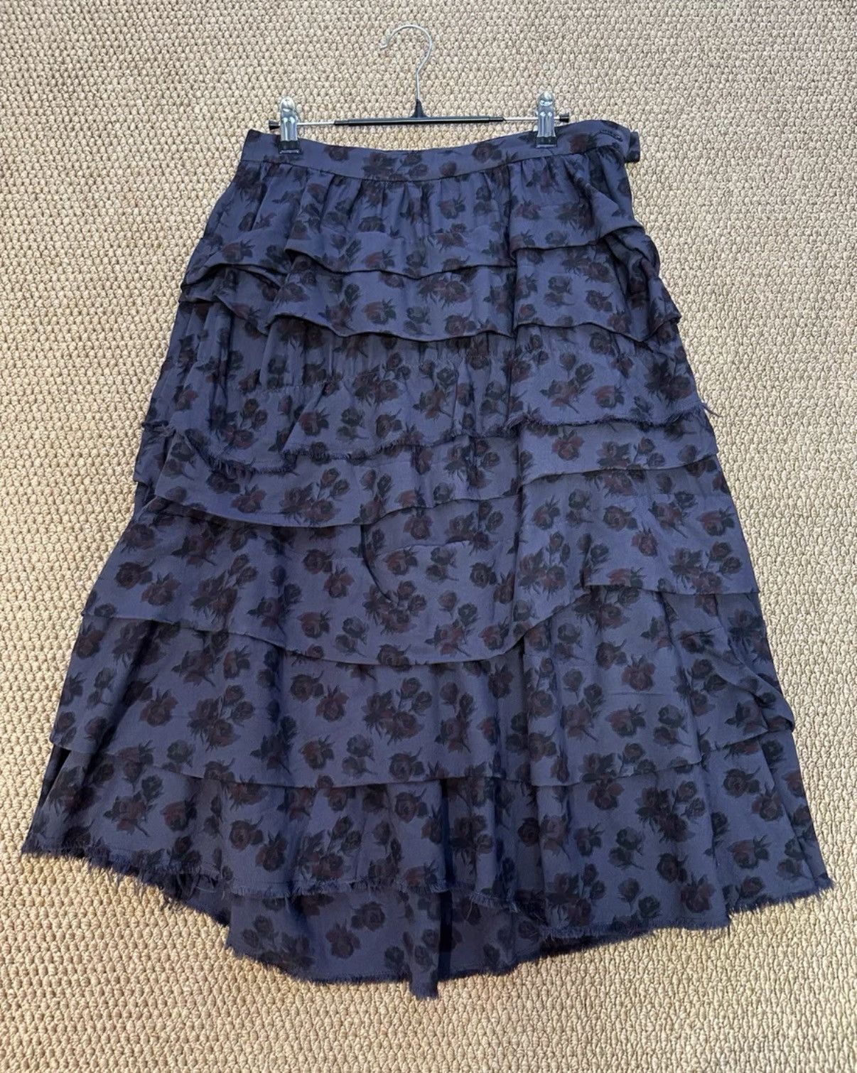 Comme des Garcons COMME des GARÇONS Navy Base Wine Layered Skirt K23 Size 25" / US 0 / IT 36 - 1 Thumbnail