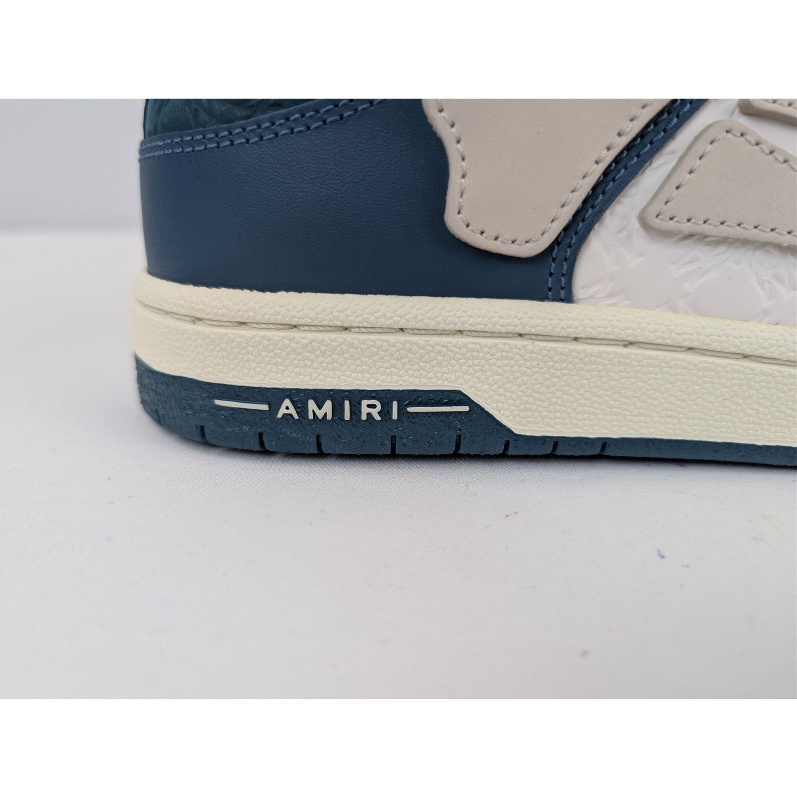Amiri o1rshd1 Debossed MA Quad Skel Low-Top Sneakers Vintage Blue Size US 11 / EU 44 - 5 Thumbnail